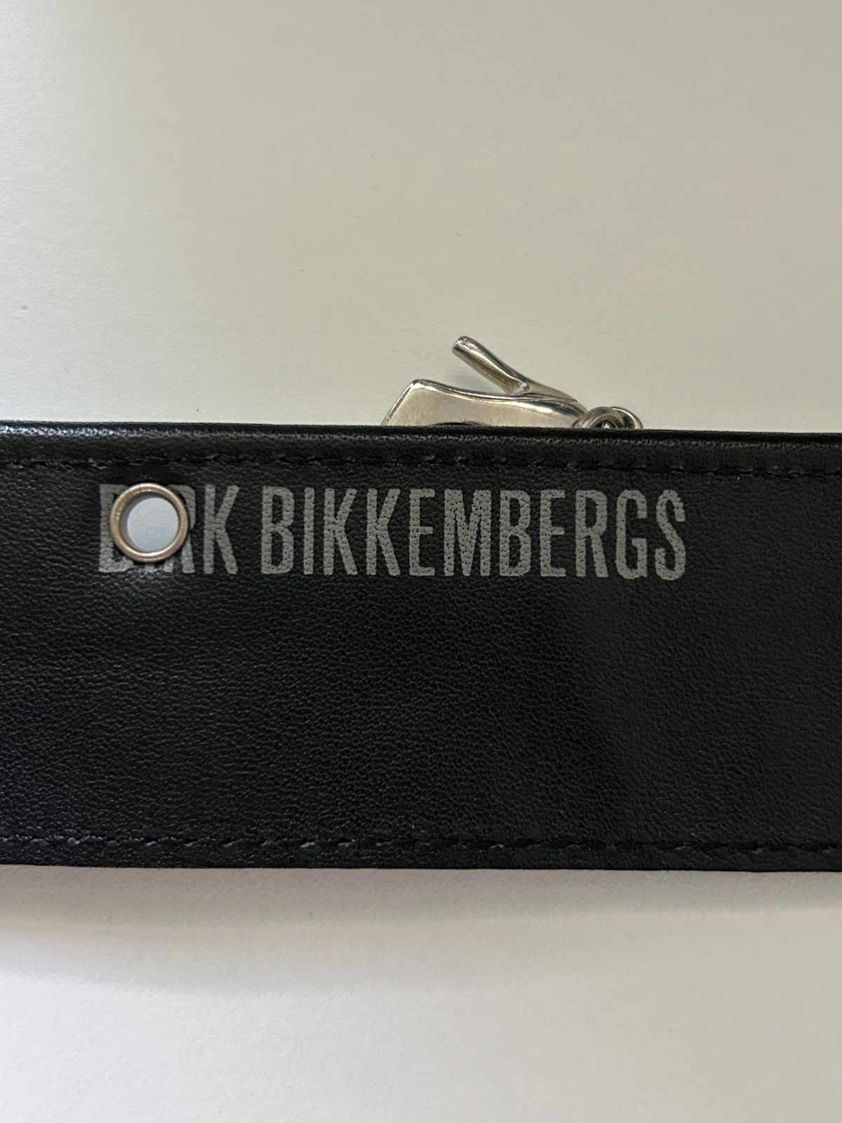 Dirk Bikkembergs 2000s leather double eyelet belt with charms Size ONE SIZE - 9 Thumbnail