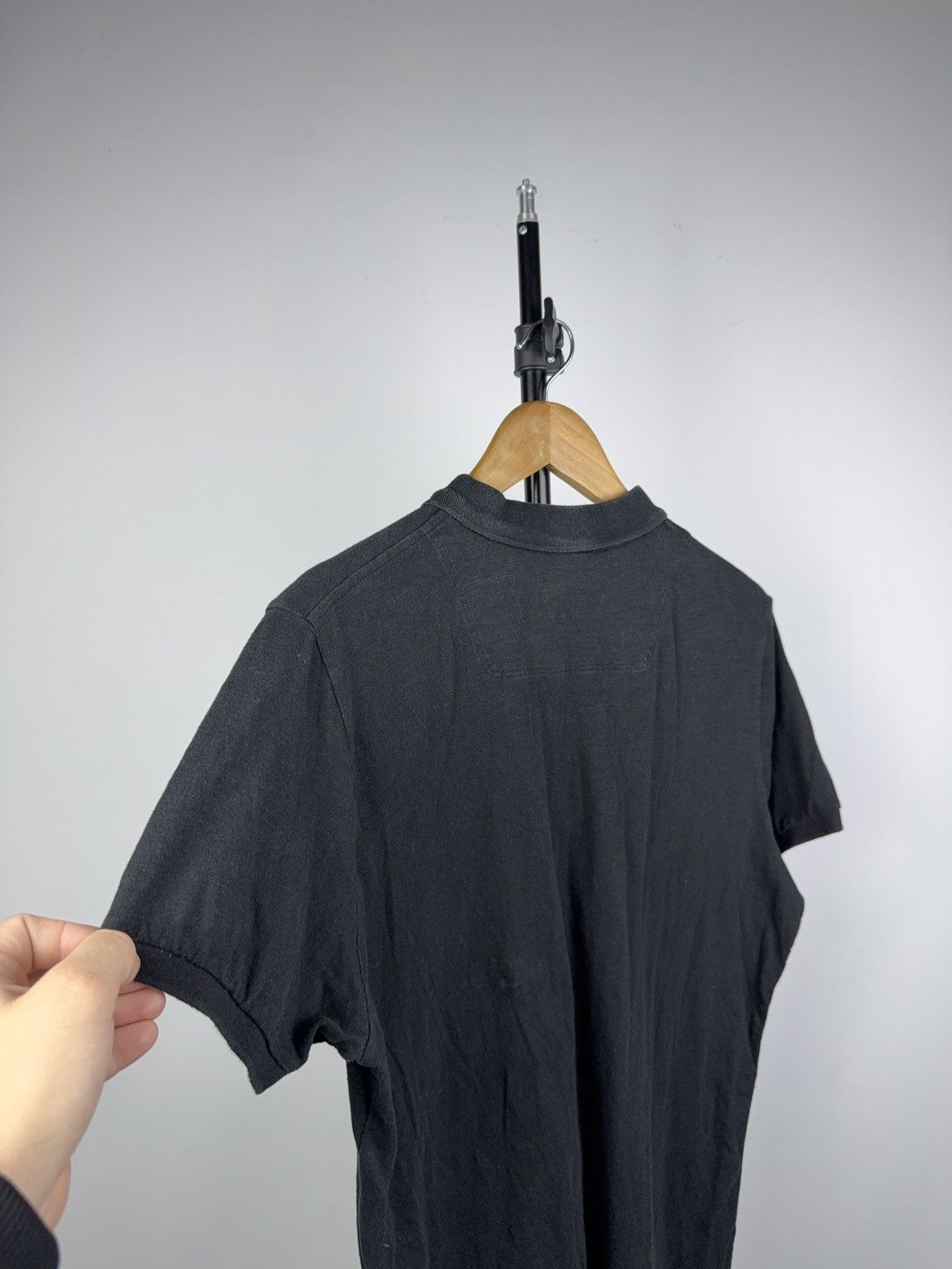 Diesel Luxury Diesel Black Slim Fit Polo Shirt Minimal Logo Size US L / EU 52-54 / 3 - 8 Thumbnail