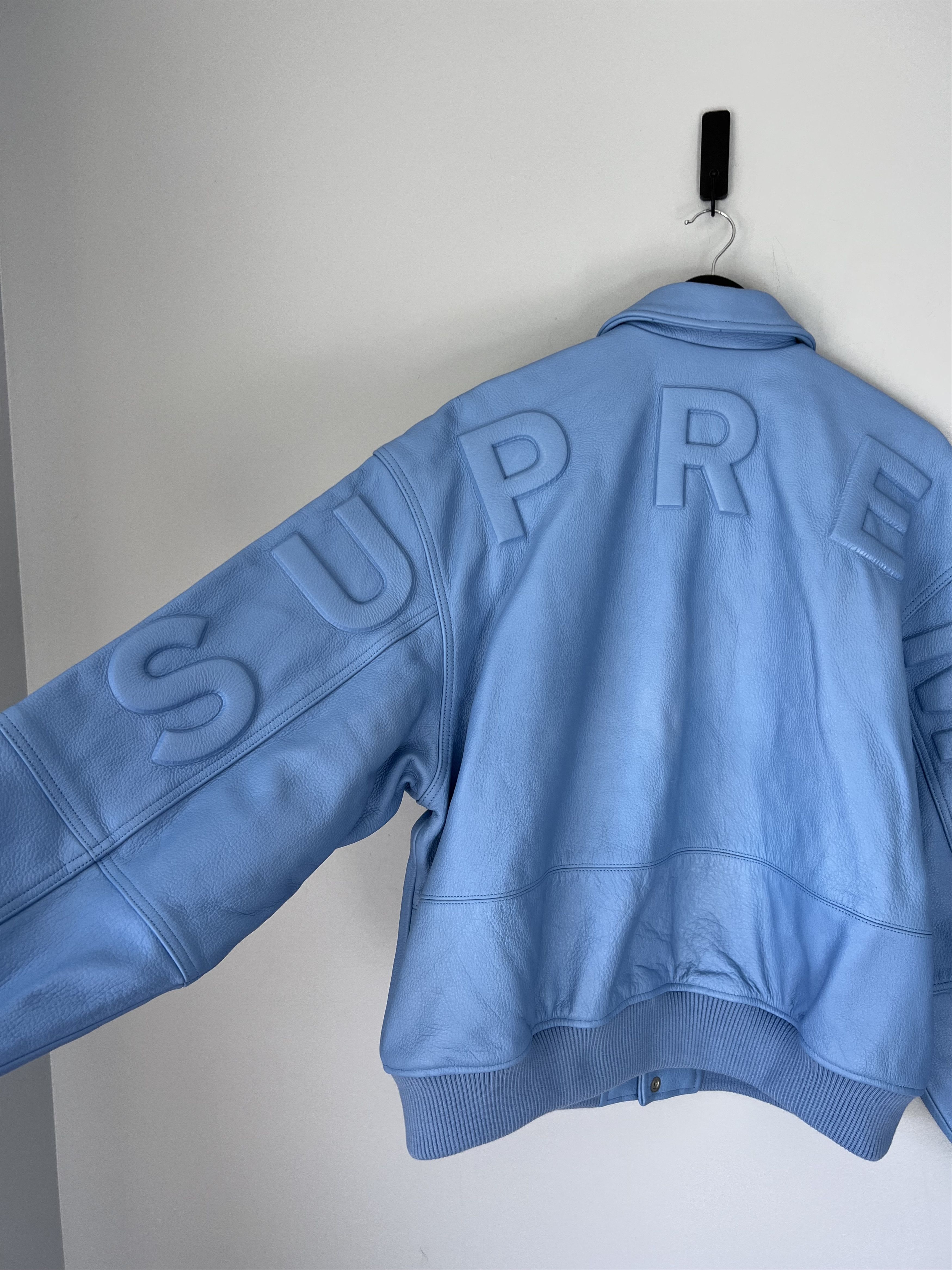 Supreme Supreme Gore-Tex Infinium Windstopper Leather Varsity Jacket Size US L / EU 52-54 / 3 - 1 Thumbnail