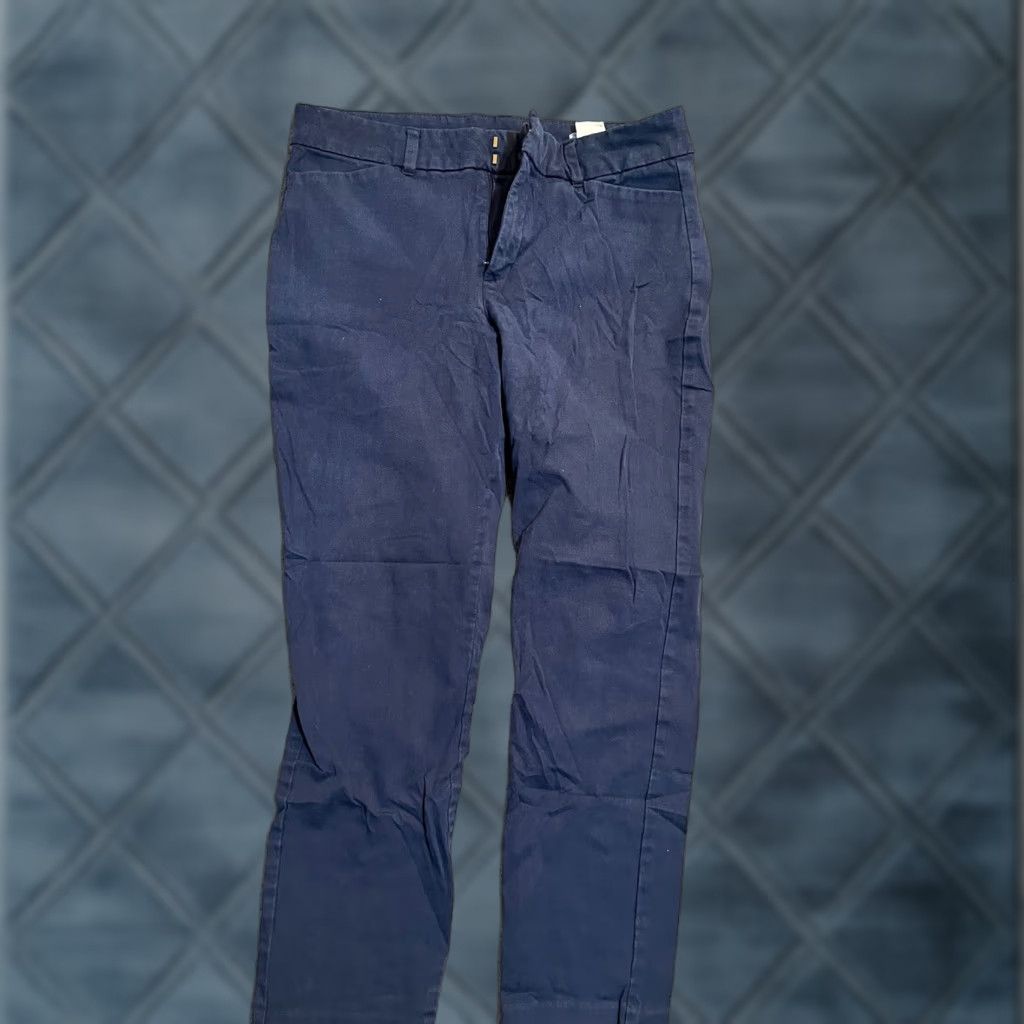 Old Navy Old Navy Pants Women Size 8 Navy Blue High Rise Pixie Solid Slim Crop Pockets Ankle Size 38" / US 16 / IT 52 - 1 Thumbnail