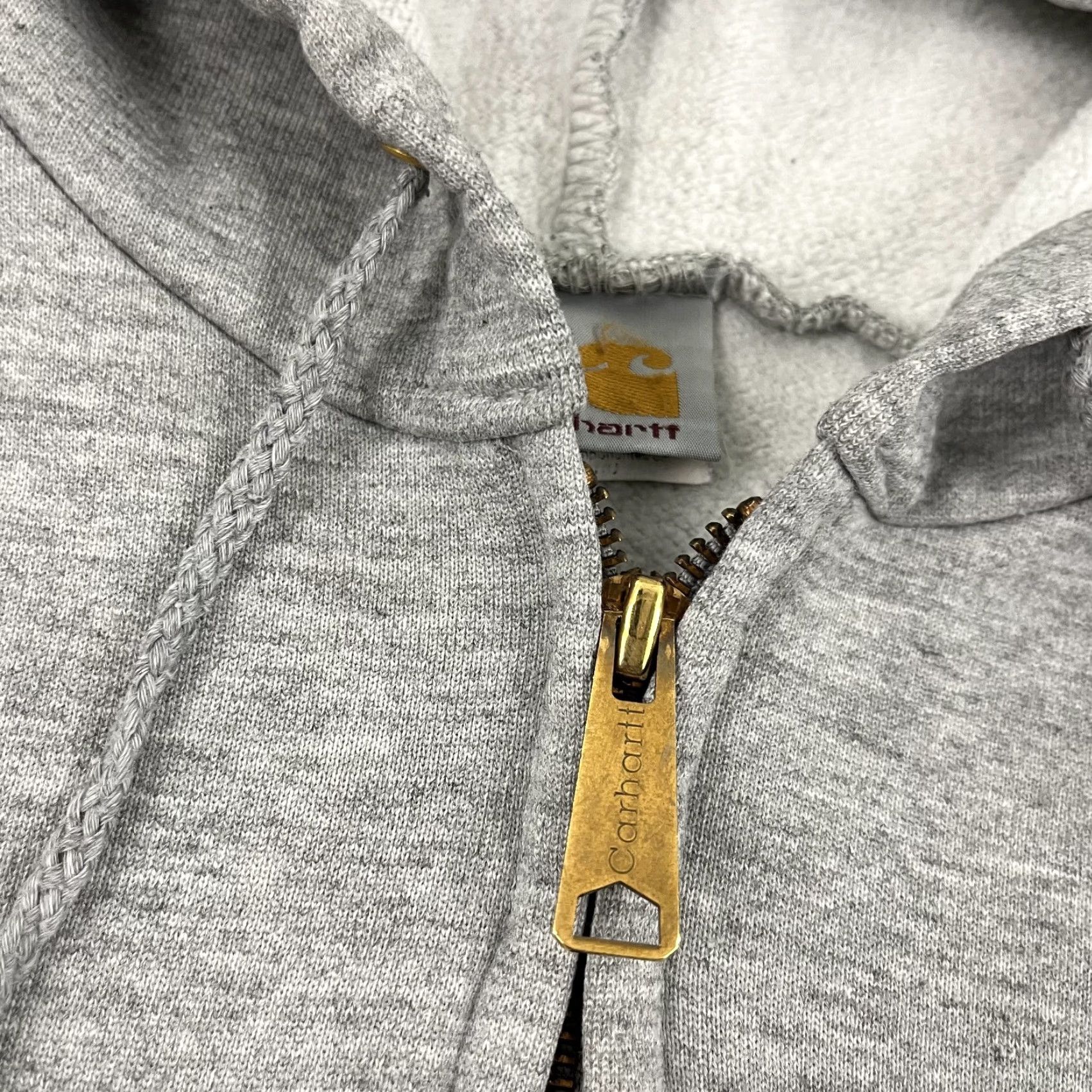 Carhartt VINTAGE Carhartt Hooded Sweatshirt Mens XL Gray K122 HGY Fleece Retro Skate Full Zip Y2K Size US XL / EU 56 / 4 - 5 Thumbnail