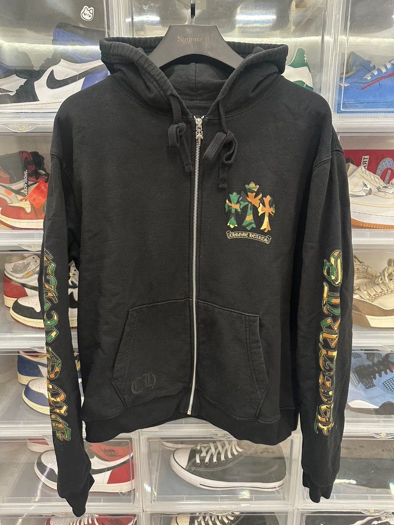 Chrome Hearts Black Chrome Hearts Zip Hoodie Size US S / EU 44-46 / 1 - 1 Thumbnail