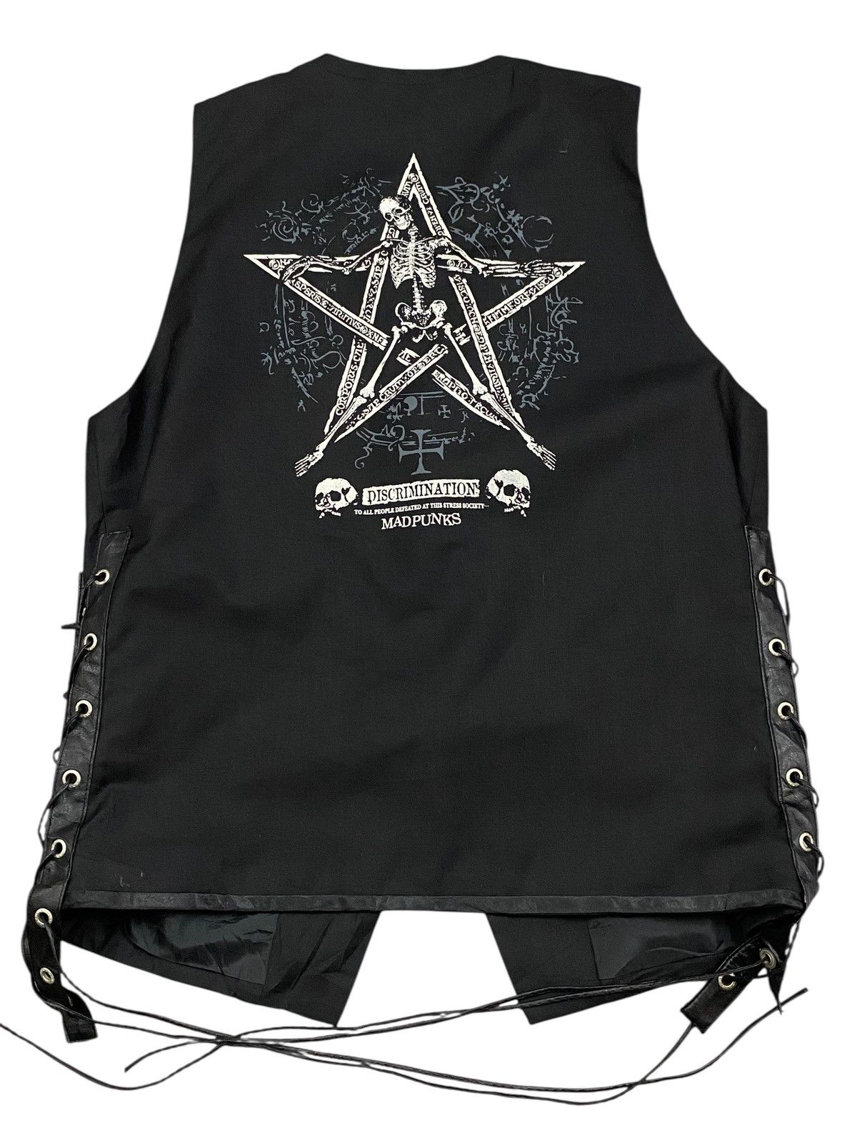 If Six Was Nine Mad Punks Japan Archive Visual Kei Bondage Skeleton Vest Size US M / EU 48-50 / 2 - 7 Thumbnail