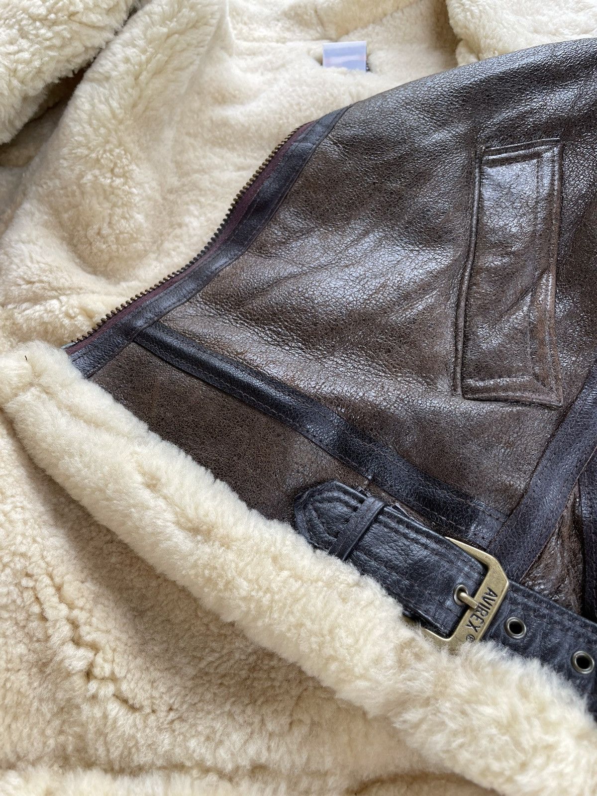 Avirex Vintage Avirex B-3 Sheepskin Flight Leather Shearling Jacket Size US M / EU 48-50 / 2 - 11 Thumbnail