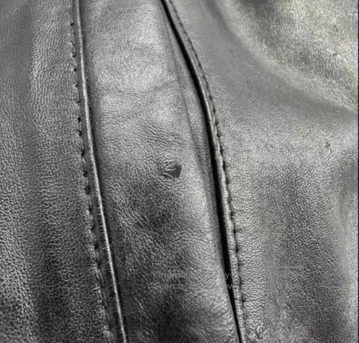Polo Ralph Lauren Black Leather Jacket with Collar and Zip Closure. Size US XXL / EU 58 / 5 - 7 Thumbnail