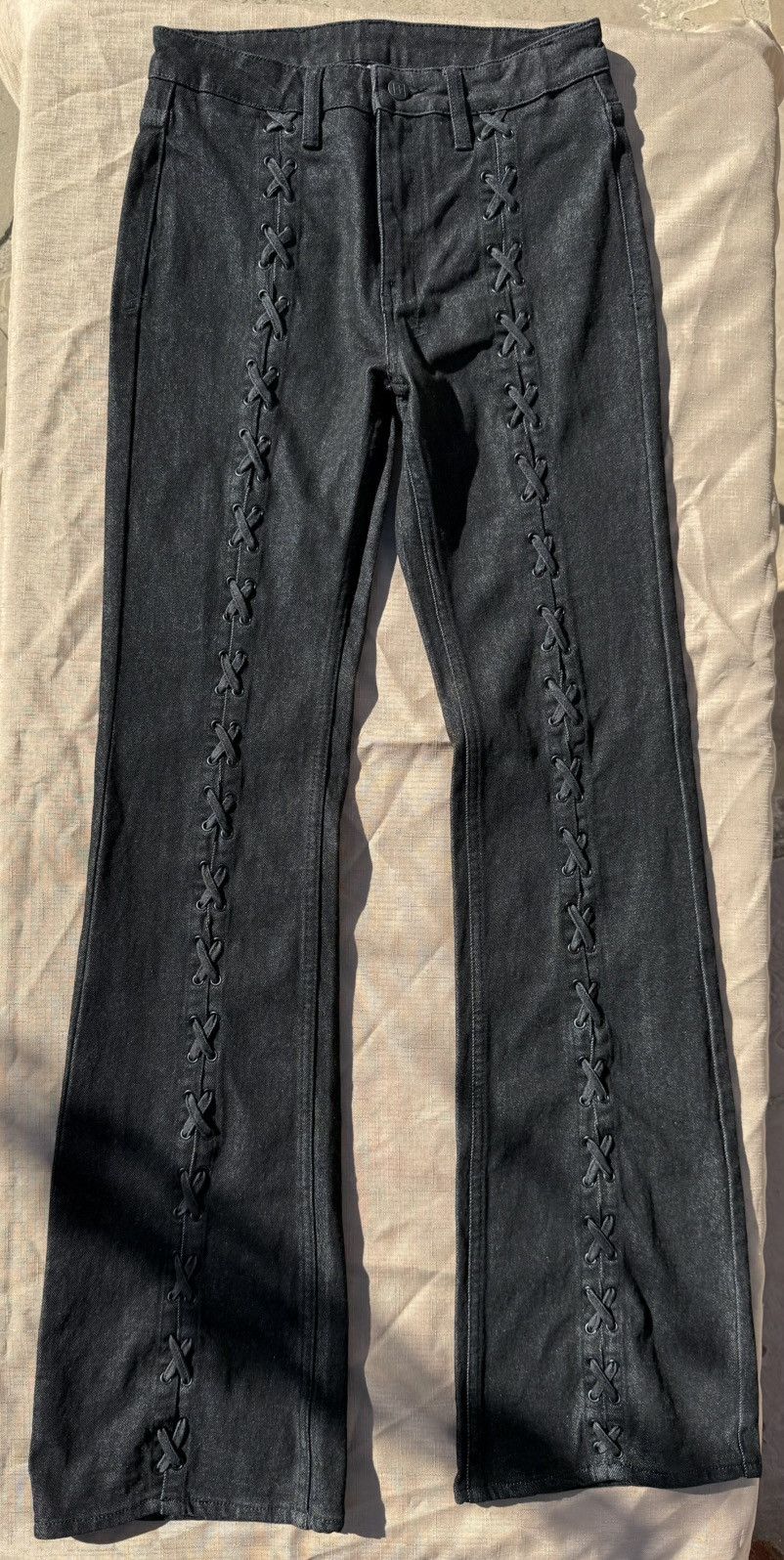 Ksubi KSUBI SOHO Ebony Laced Jeans Size 26" / US 2 / IT 38 - 1 Thumbnail