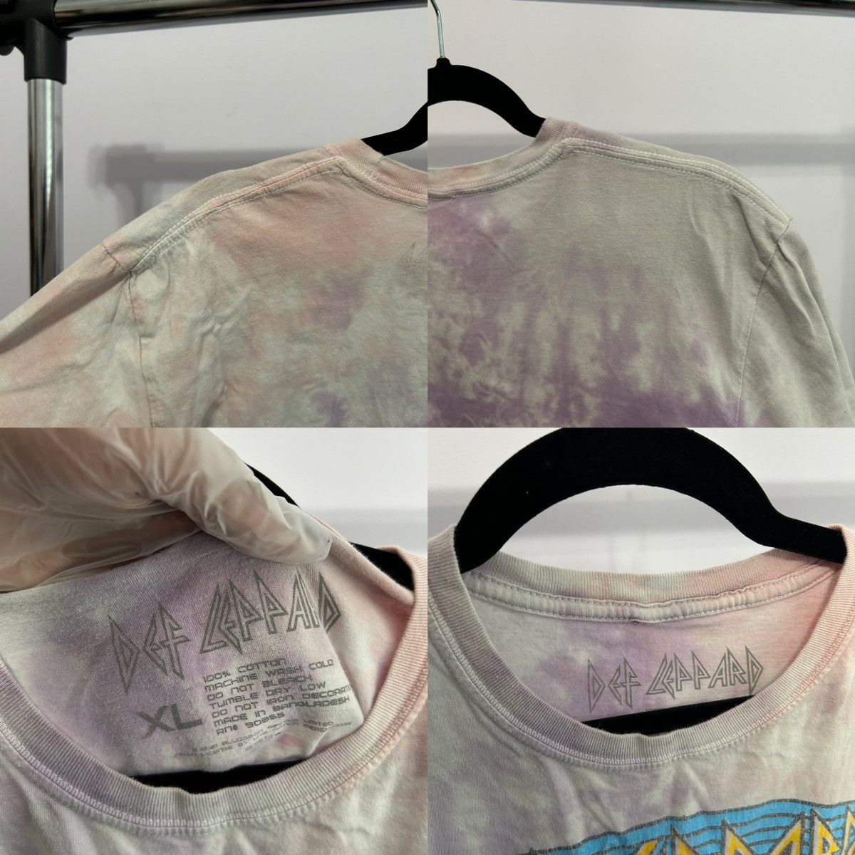 Def Leppard Def Leppard Hysteria Purple Tie Dye Tshirt Size XL - "Peggy" Size US XL / EU 56 / 4 - 22 Thumbnail
