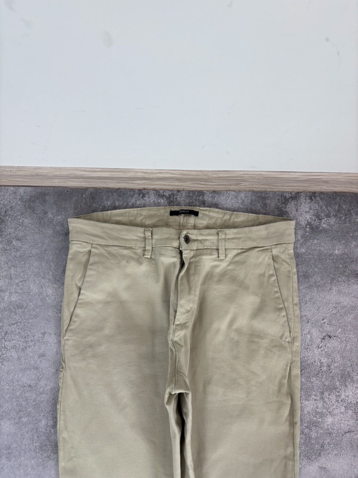 Boggi Boggi Milano Men’s Beige Chino Pants Trousers Cotton Blend Size US 32 / EU 48 - 5 Thumbnail