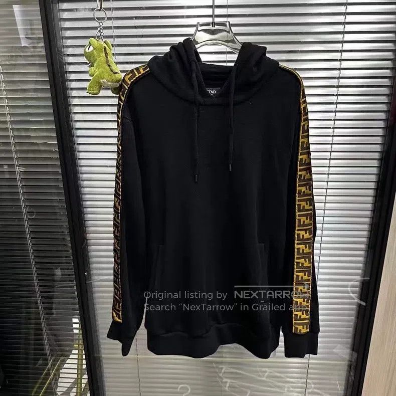 Fendi Fendi Double F striped hooded sweatshirt Size US M / EU 48-50 / 2 - 1 Thumbnail
