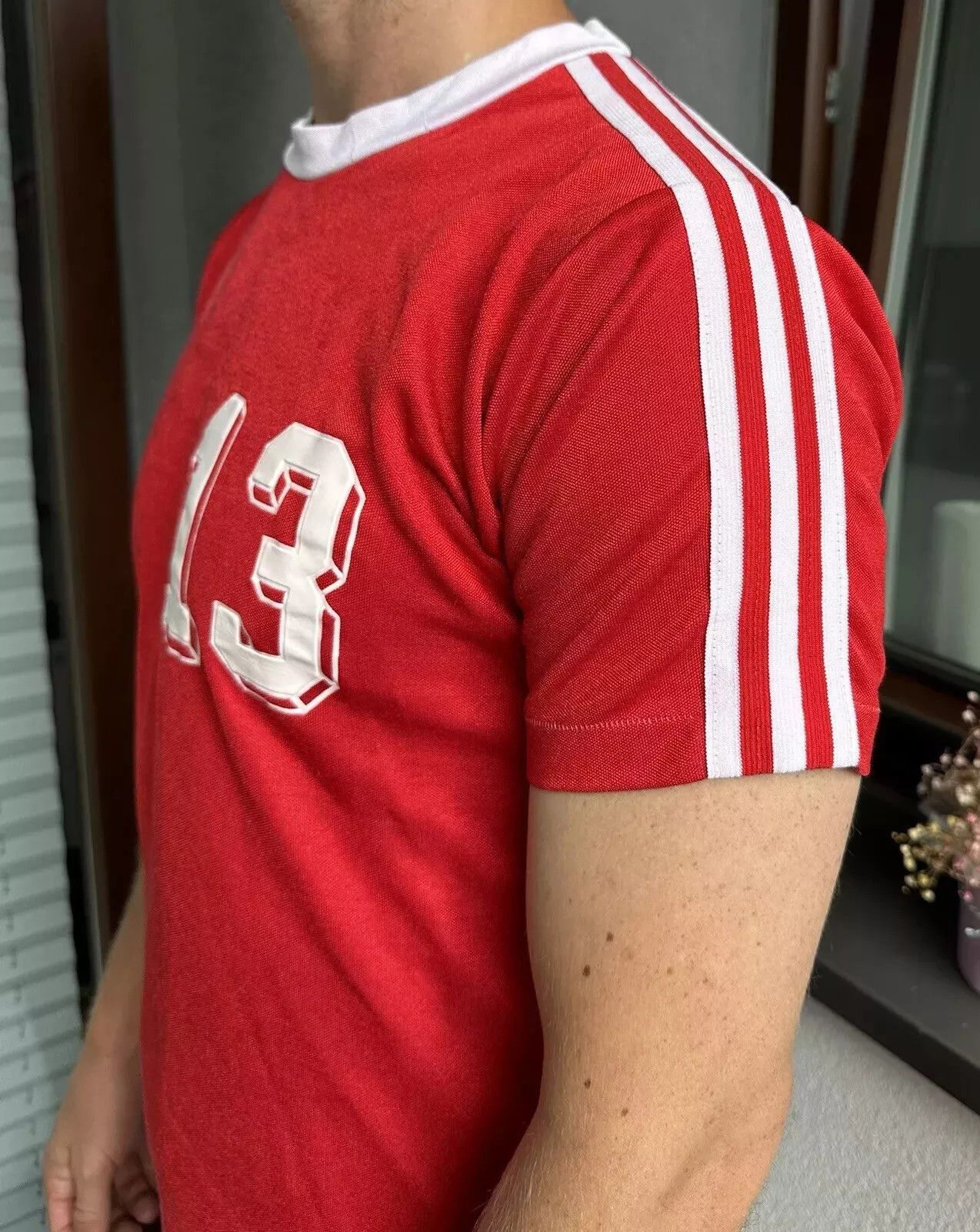 Adidas VINTAGE 1980s ADIDAS BAYERN TEMPLATE SHIRT SOCCER GERMANY Size US M / EU 48-50 / 2 - 7 Thumbnail