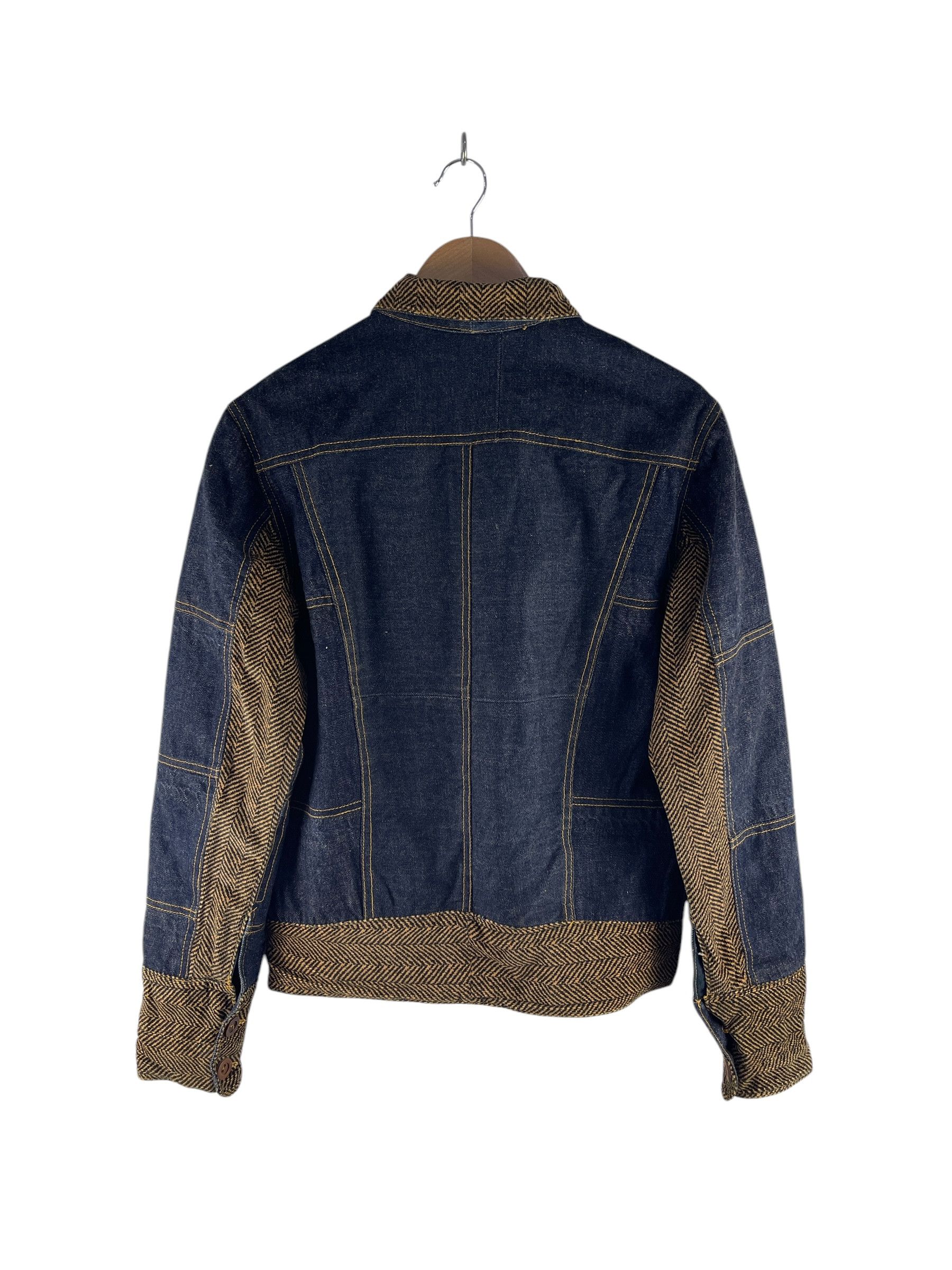 Japanese Brand Japanese Denim Patchwork Reversible Denim Jacket Size US S / EU 44-46 / 1 - 2 Thumbnail