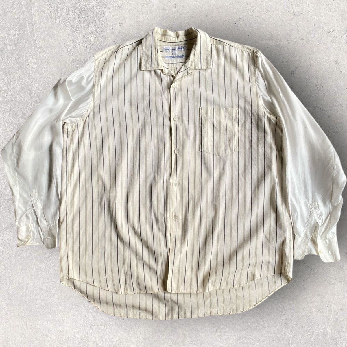 Comme des Garcons CDG SHIRT 00's Rayon Patchwork Contrast Stitch