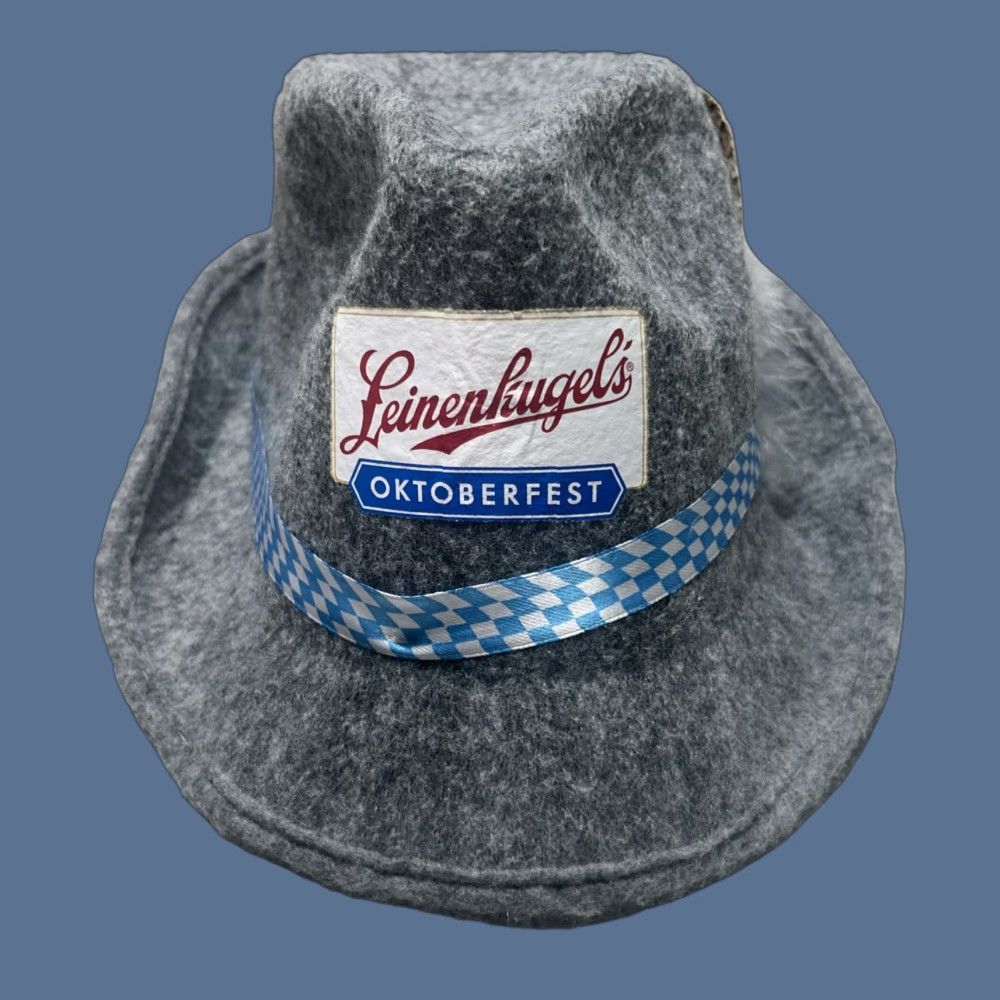 FELT Leinenkugel's Oktoberfest Felt Swiss German Alpine Bavarian Hat Cap Feathers Fedora Men One Size Gray Autumn Winter Spring Summer Classic Lightweight Size ONE SIZE - 1 Thumbnail