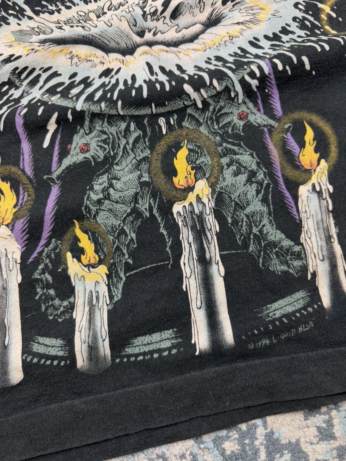 Liquid Blue × Vintage Grail! Vintage 1994 Liquid Blue wizard all over print tee Size US XL / EU 56 / 4 - 9 Thumbnail