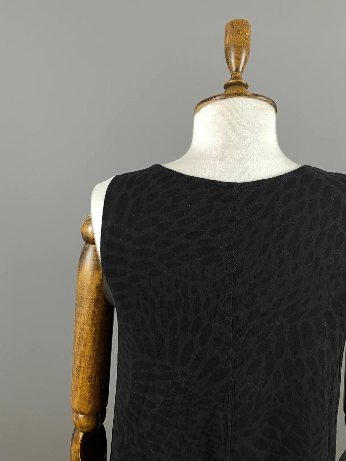 Designer Gudrun Sjoden Black Relaxed Tunic Blouson Dress Size S Size S / US 4 / IT 40 - 10 Thumbnail
