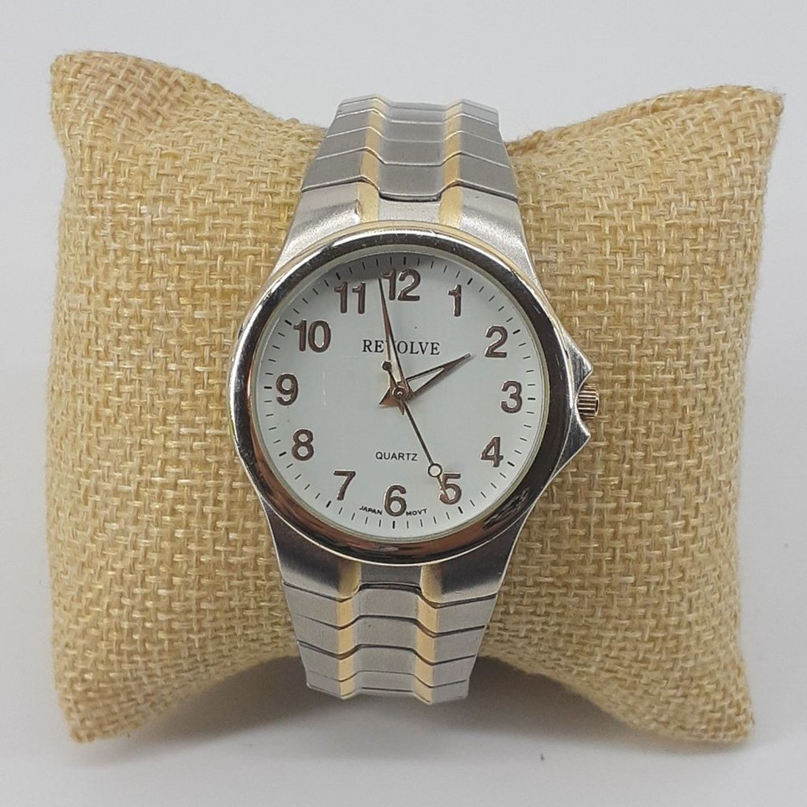 REVOLVE Revolve Quartz White Dial Japan Movt Men's Wristwatch Silver Size ONE SIZE - 1 Thumbnail
