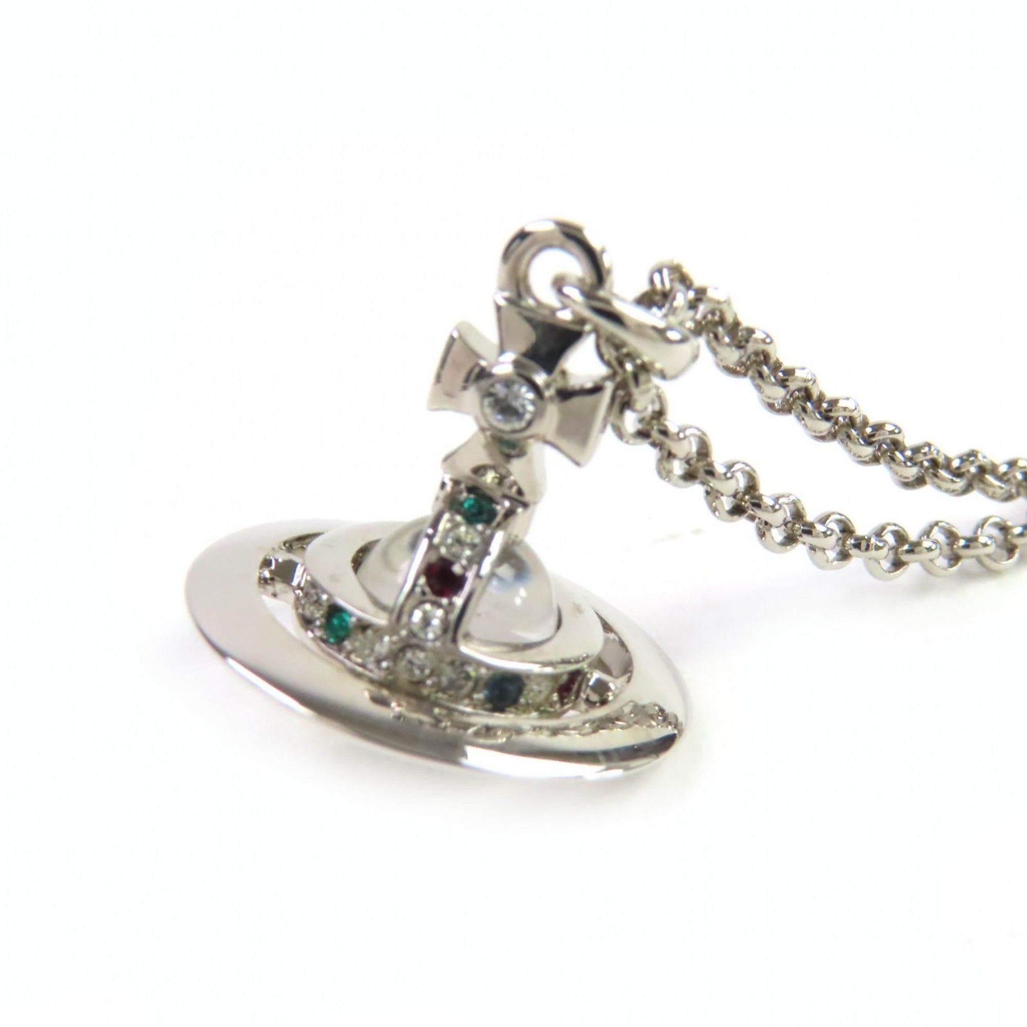 Vivienne Westwood Vivienne Westwood Petite Orb Pendant Necklace, Silver, Women's, Box and Dust Bag Included Size ONE SIZE - 1 Thumbnail