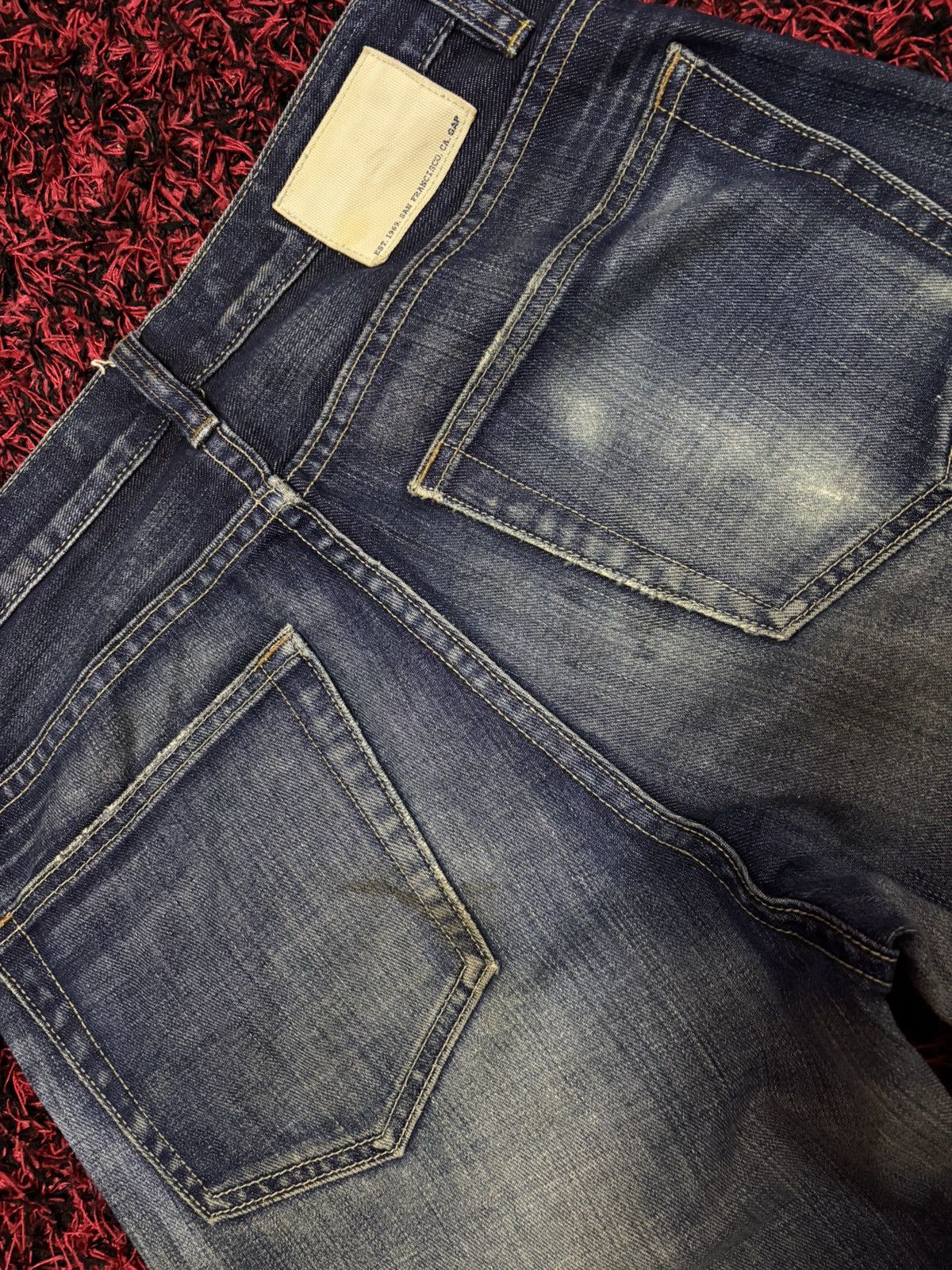 Gap Vtg Gap Mud Washed Distressed Jeans Size US 29 - 4 Thumbnail