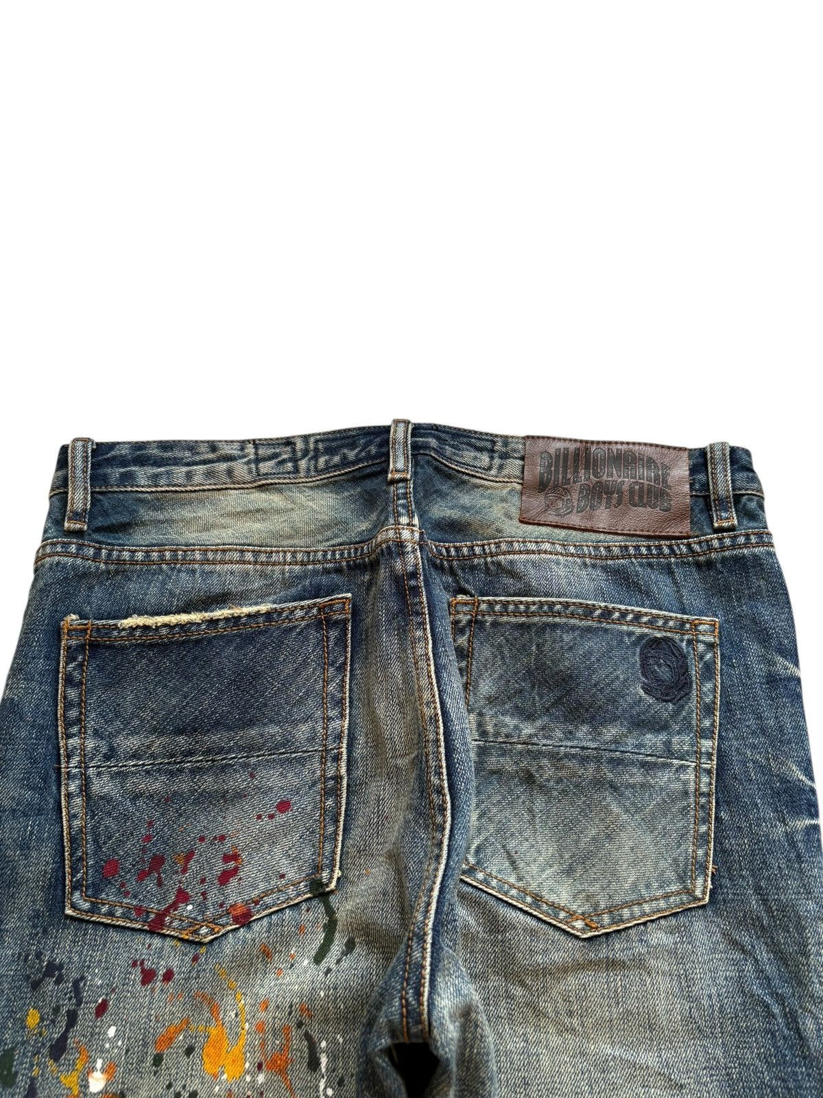 Billionaire Boys Club × Japanese Brand Vintage Billionaire Boy Club Mud Wash Paint Distressed Jeans Size US 32 / EU 48 - 8 Thumbnail