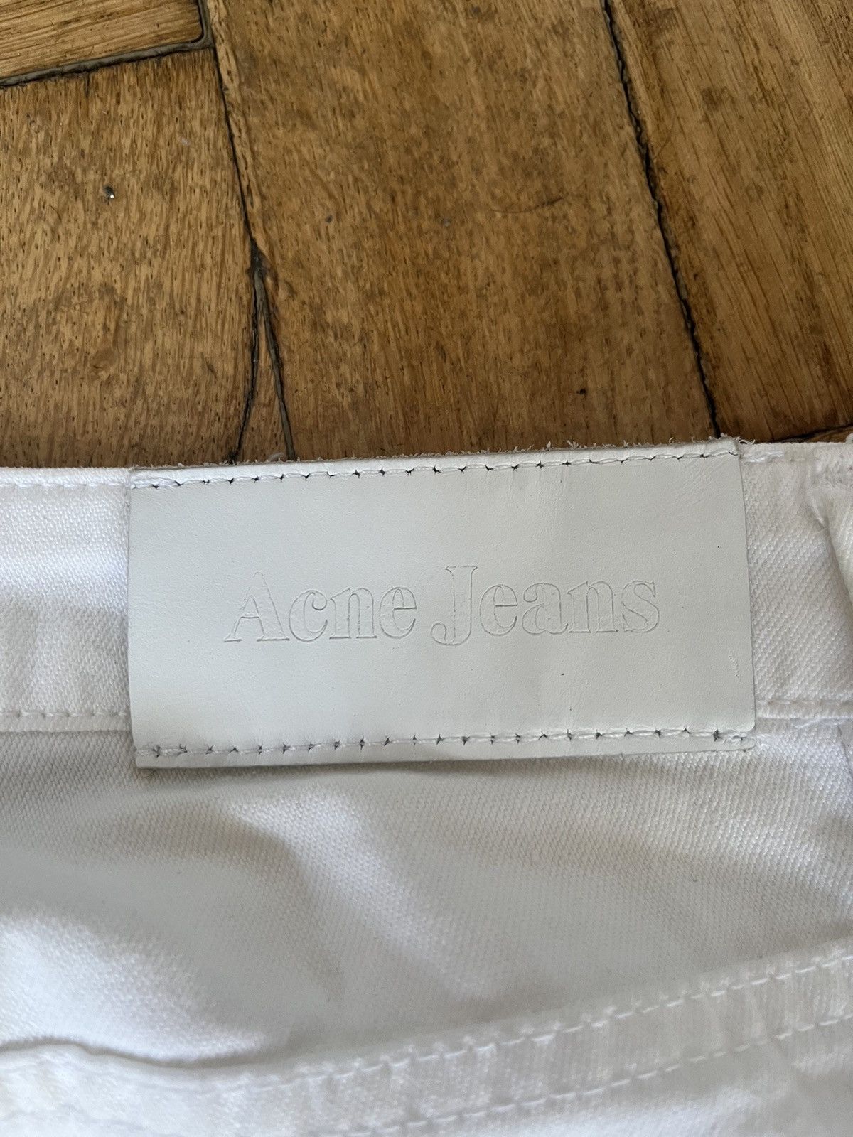 Acne Studios × Vintage Vintage Acne Studios White Denim Jeans Size 27/32 Y2K USA Size 32" / US 10 / IT 46 - 12 Thumbnail