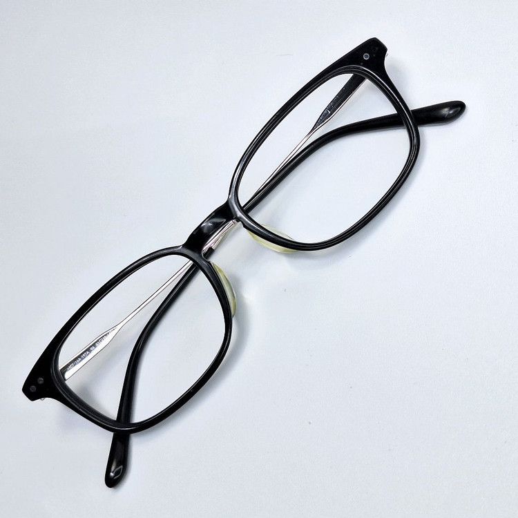 JINS JINS MCF-16A-197A Wellington Black Acetate Glasses Frame Size ONE SIZE - 1 Thumbnail