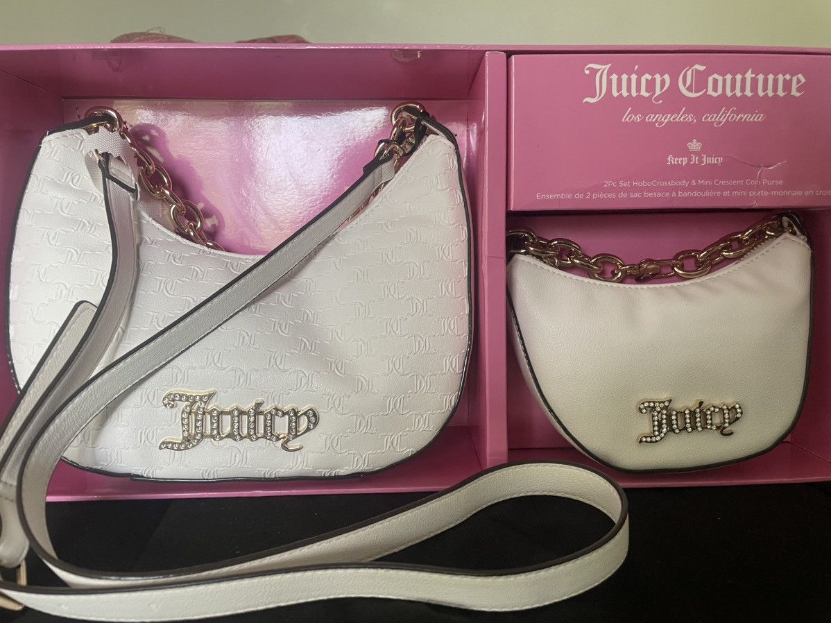 Juicy Couture Juicy Couture 2Pc HoboCrossbody & Mini Crescent Coin Purse Size ONE SIZE - 7 Thumbnail