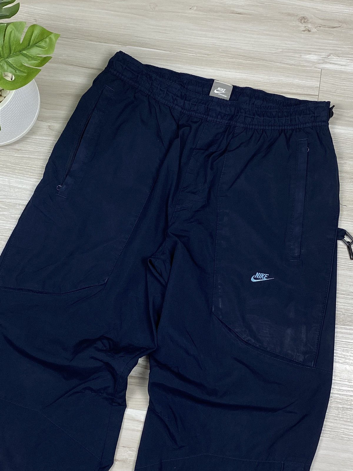 Nike × Vintage Nike Air swoosh Nylon Track Pants Drill Vintage Size US 32 / EU 48 - 8 Thumbnail
