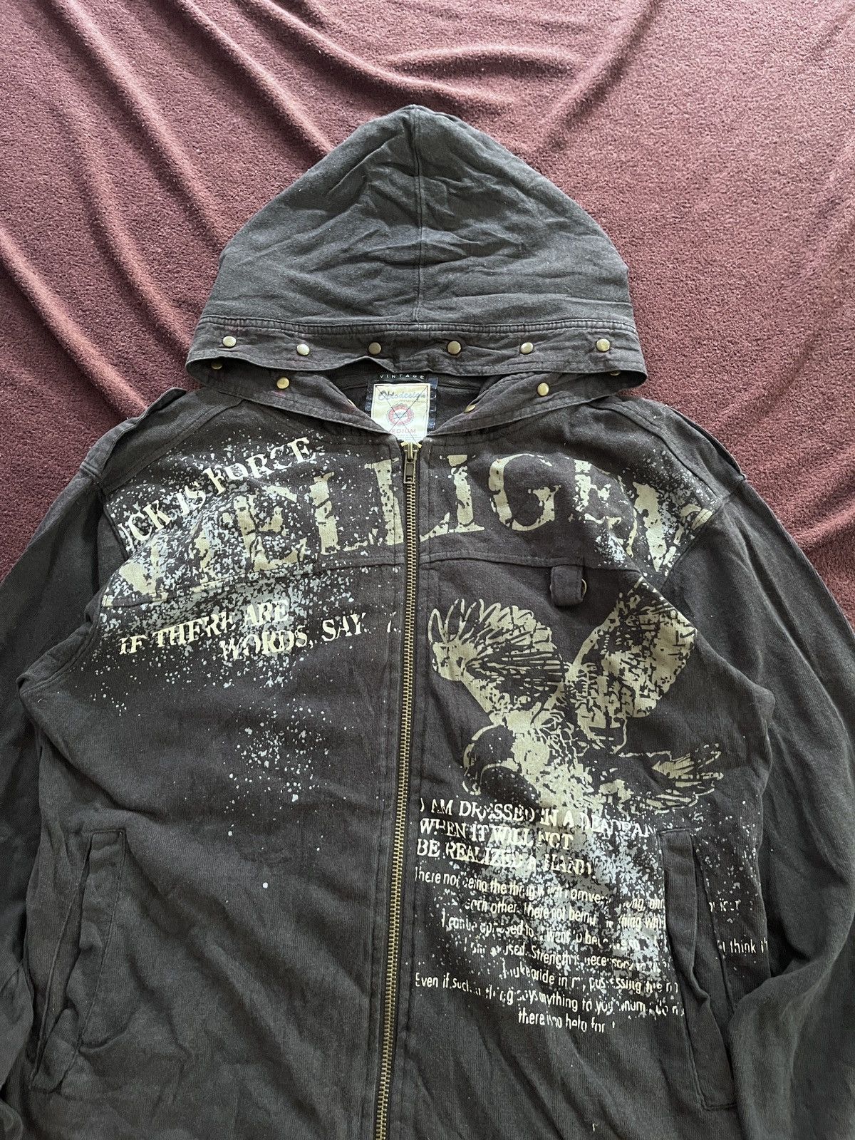 Japanese Brand Japanese OBLODESIGU Poem hood punk Size US S / EU 44-46 / 1 - 2 Thumbnail