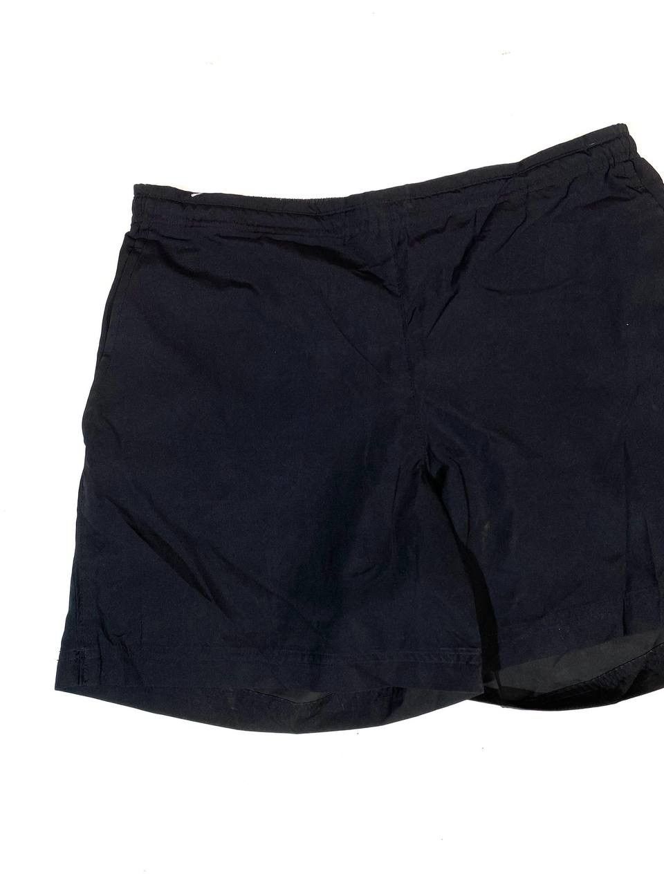Nike × Vintage Nike Vintage Y2K Full Black Shorts Size US 33 - 2 Thumbnail