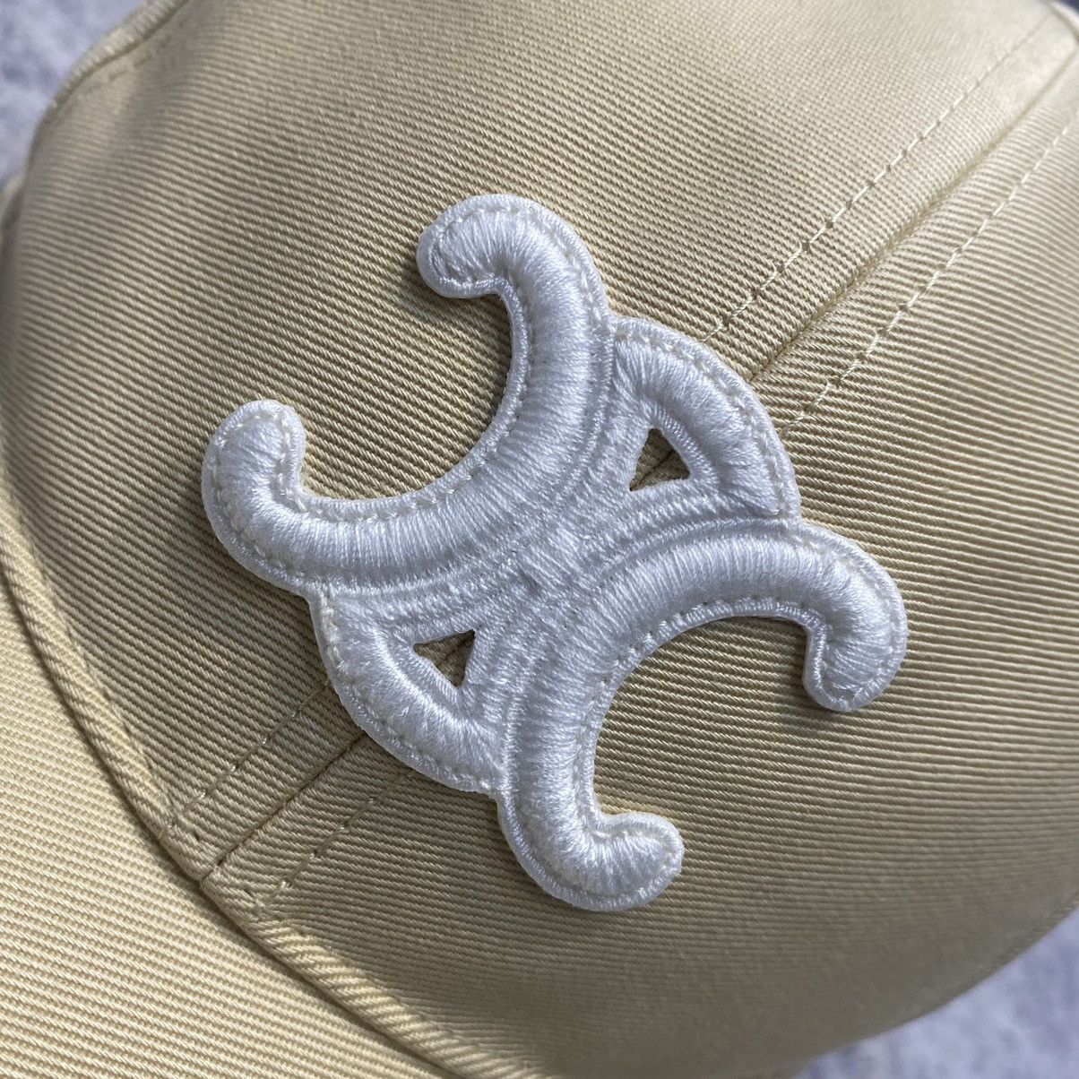 Celine CELINE Triomphe Baseball Cap In Cotton Size ONE SIZE - 2 Thumbnail