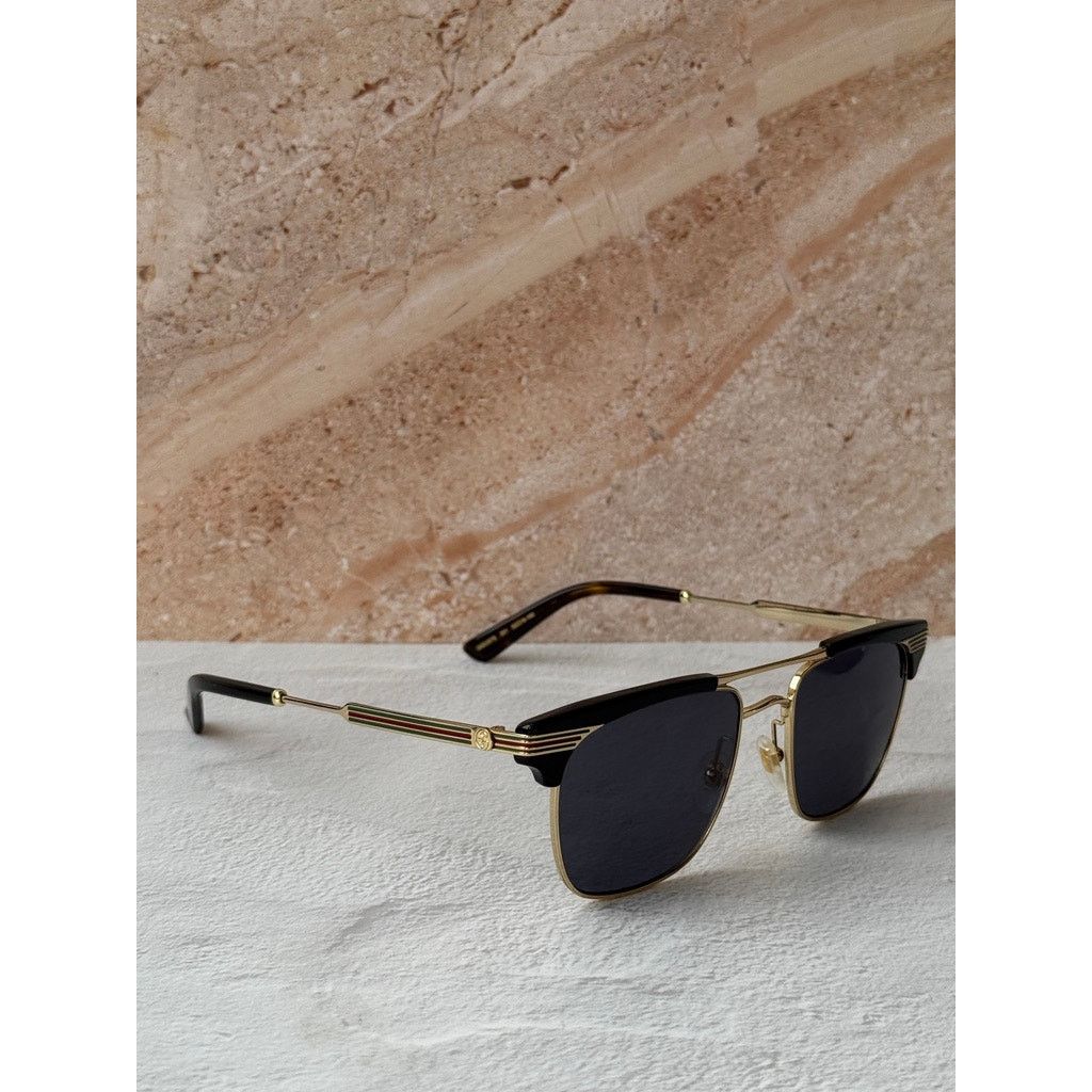 Gucci NEW Gucci GG0287S Black Clubmaster Unisex Sunglasses $625 Size ONE SIZE - 5 Thumbnail