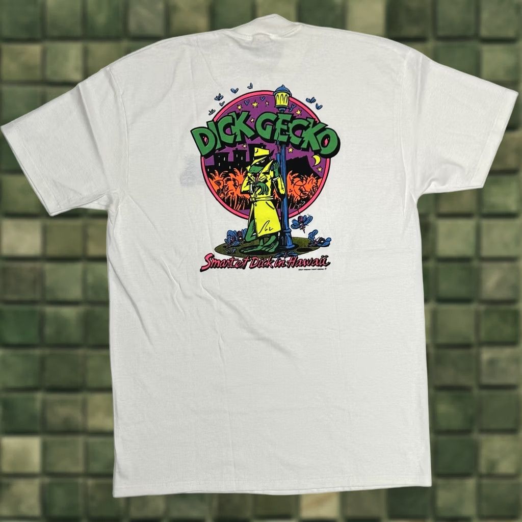 Vintage VINTAGE Dick Gecko Smartest Dick In Hawaii Dick Tracy Parody Funny Tee XL Men's 90s Size US XL / EU 56 / 4 - 1 Thumbnail