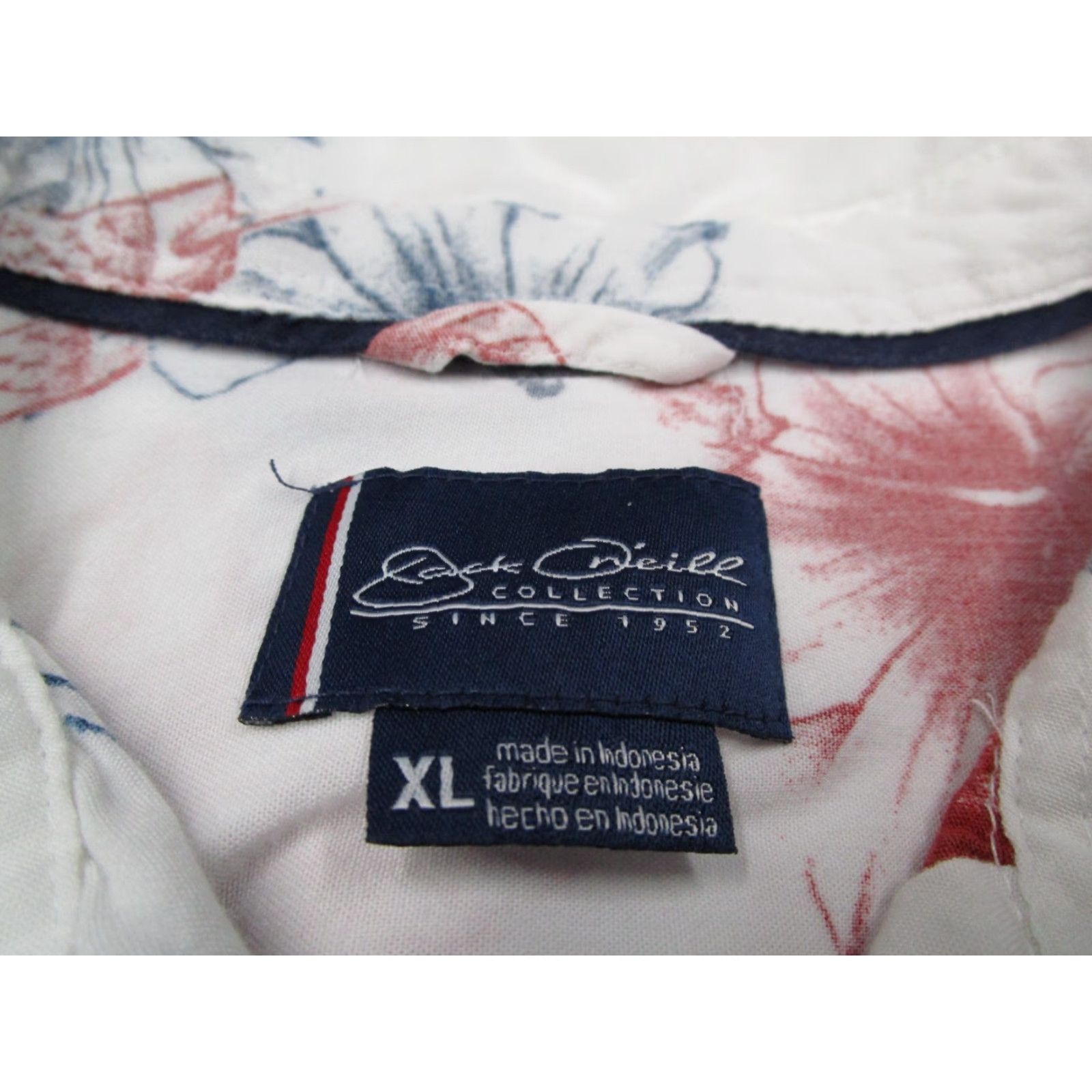 Vintage Jack ONeill Shirt Men Extra Large White Grill Master Button Up Hawaiian BBQ Tiki Mens Size US XL / EU 56 / 4 - 3 Thumbnail