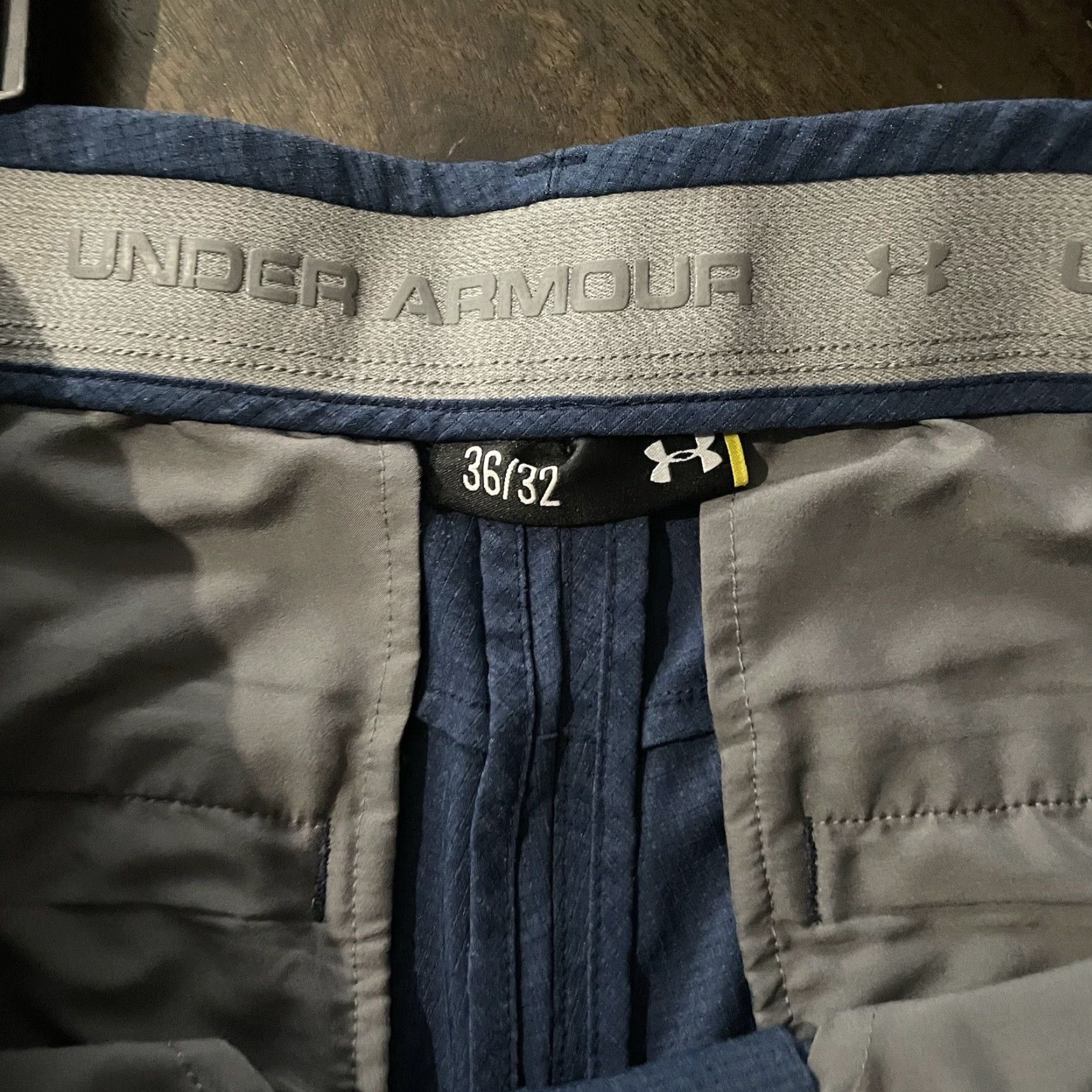 Under Armour Under Armour Pants Mens 36x32 Blue Athletic Chino Stretchy Regular Size 36 Inseam 32 Mens Size US 36 / EU 52 - 4 Thumbnail