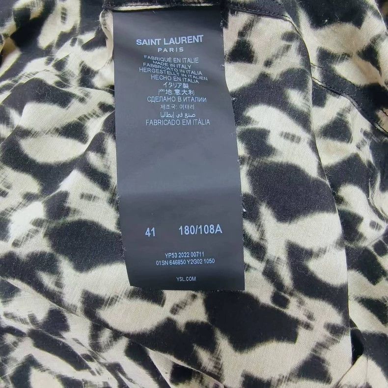 Saint Laurent Paris floral silk shirt by saint laurent-2507 Size US M / EU 48-50 / 2 - 8 Thumbnail