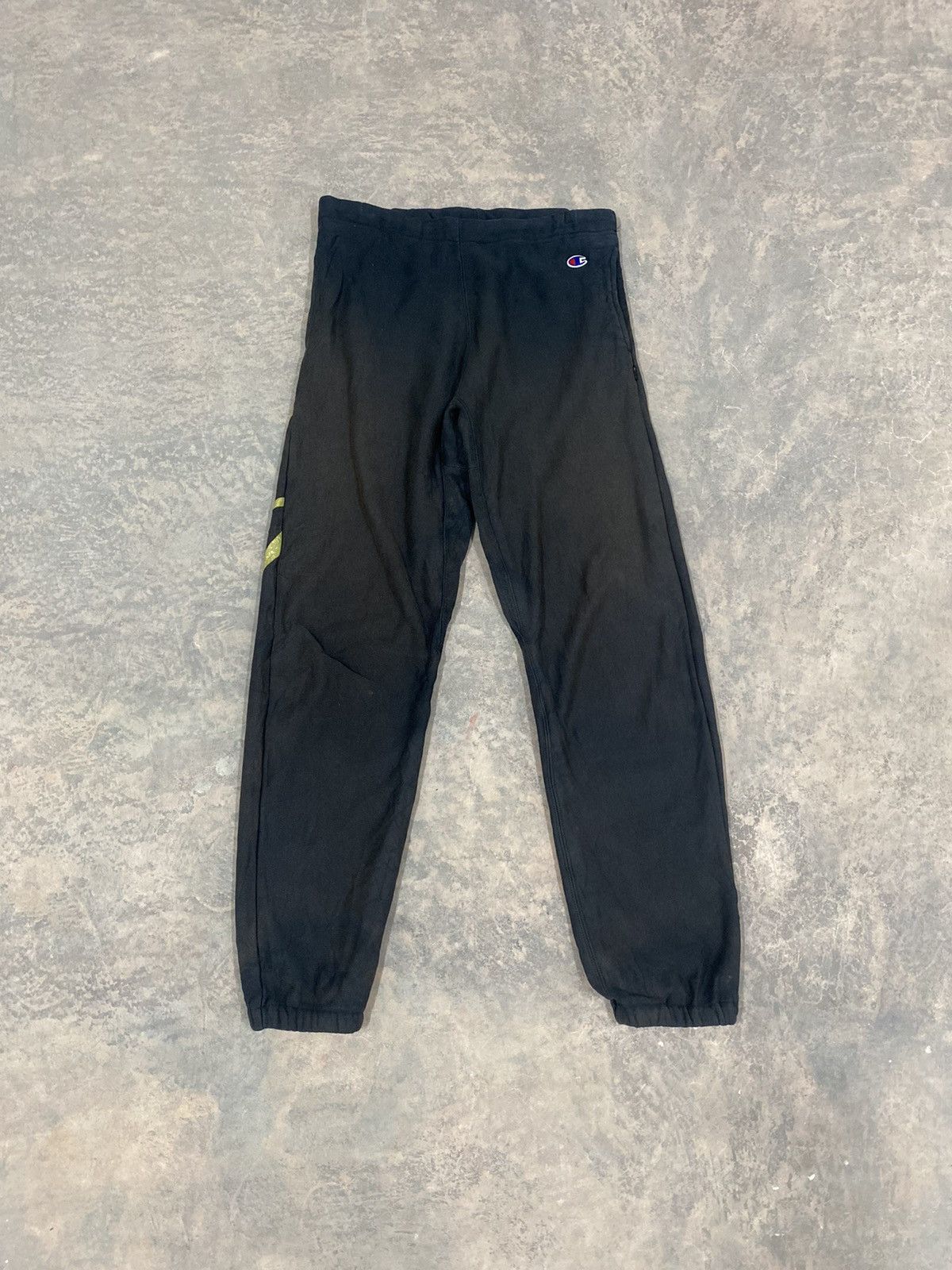 Hysteric Glamour × Japanese Brand × Le Grande Bleu (L.G.B.) FADED CHAMPION X 24KARATS SWEATPANTS LGB PUNK GRUNGE Size US 30 / EU 46 - 2 Thumbnail