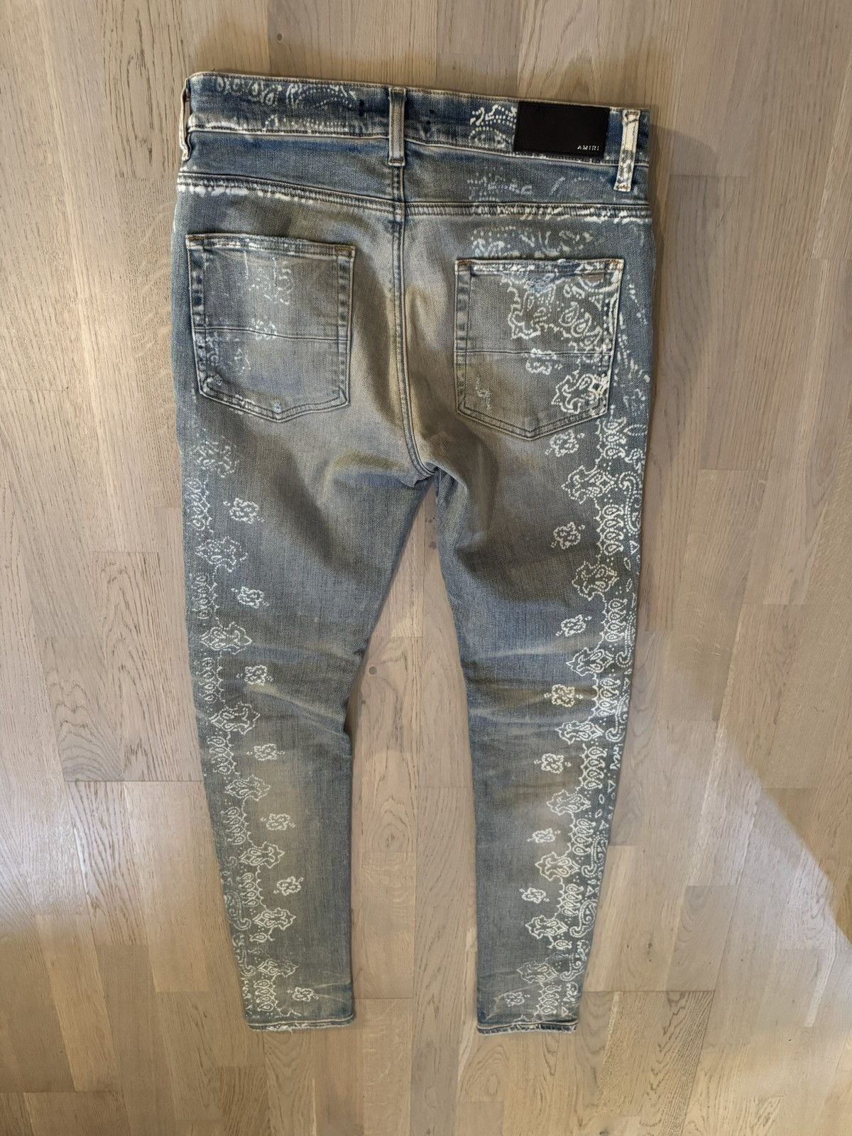 Amiri AMIRI jeans STUDY REAL TAPE MEASUREMENTS BY TAPE IN PHOTOS Size US 32 / EU 48 - 9 Thumbnail