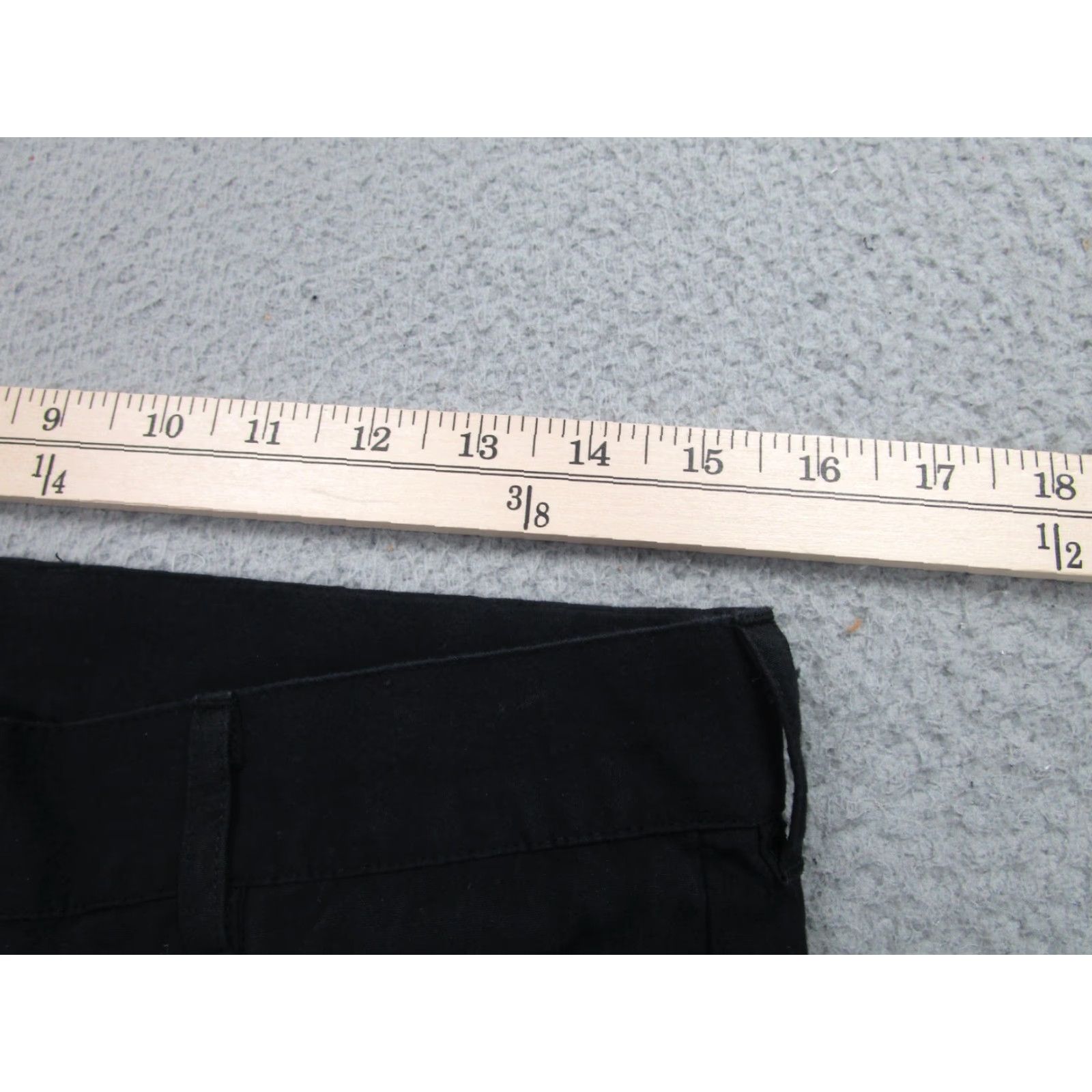 ENTIREWORLD Chino Pants Mens 30 Black Cotton Tapered Zip Fly Trousers