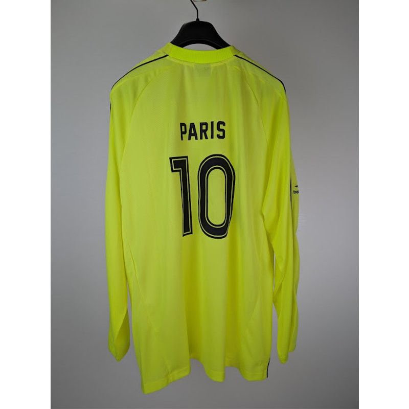 Balenciaga o1rshd1 Soccer Fluo Paris Tech Jersey T-Shirt in Fluo Yellow Size US L / EU 52-54 / 3 - 17 Thumbnail