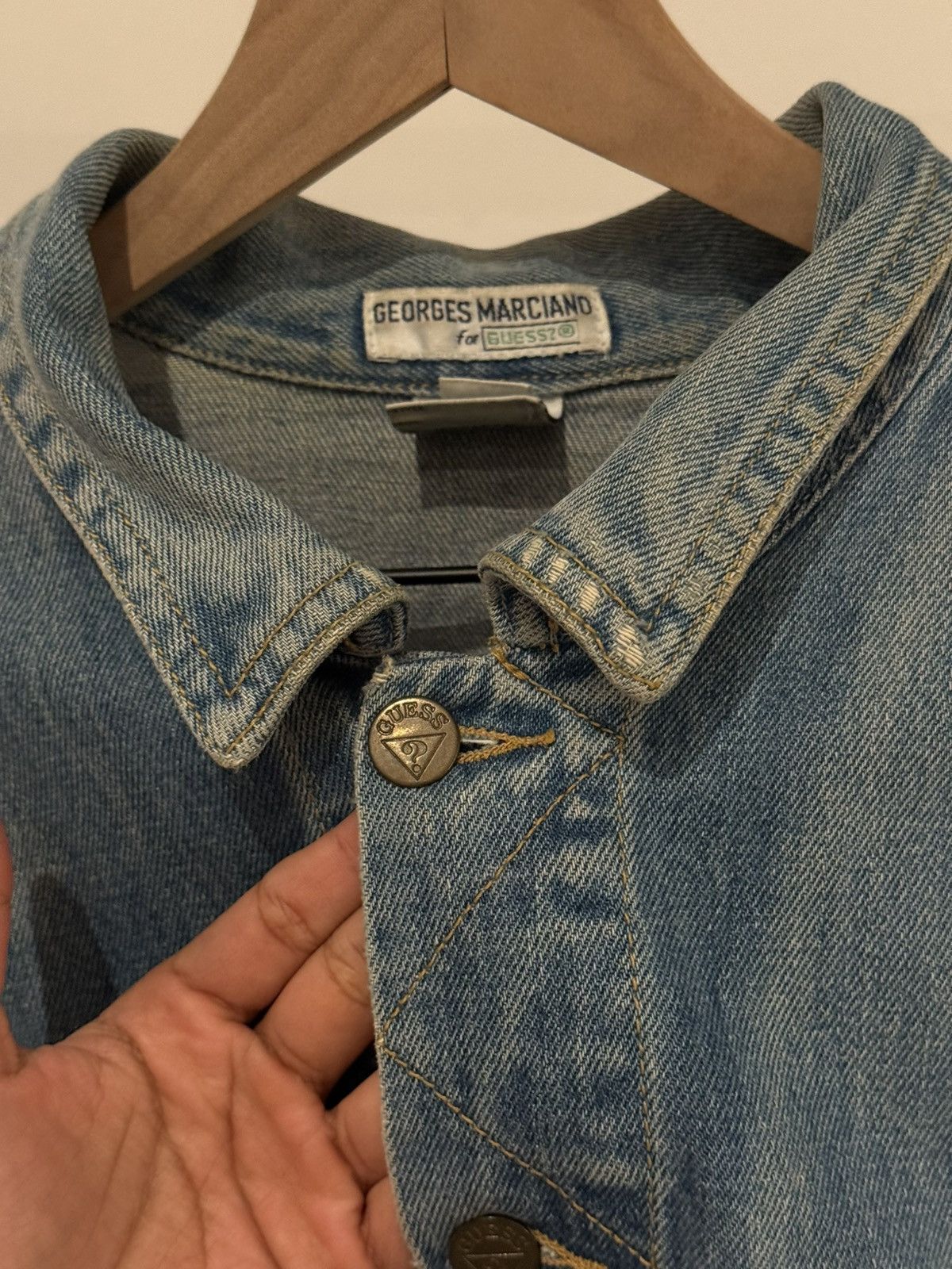 Guess Guess By Georges Marciano Vintage Denim Jacket Size US M / EU 48-50 / 2 - 6 Thumbnail