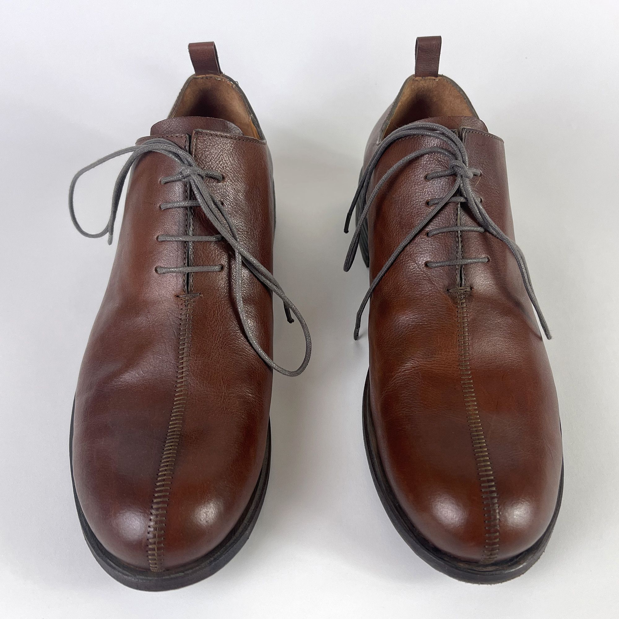 Dimissianos & Miller handmade derby brown calf lock-stitch, Blake stitch Size US 11.5 / EU 44-45 - 1 Thumbnail