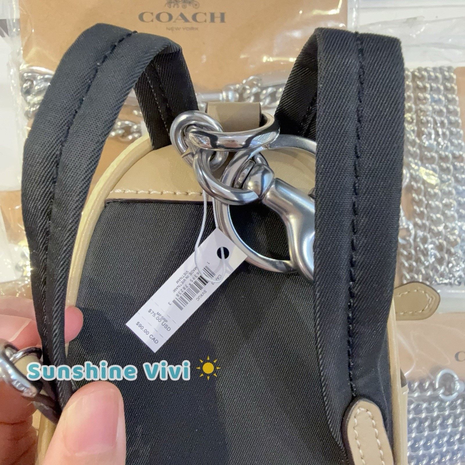 Coach NWT Coach CAP03 Mini Court Backpack Bag Charm Lemon Size ONE SIZE - 4 Thumbnail