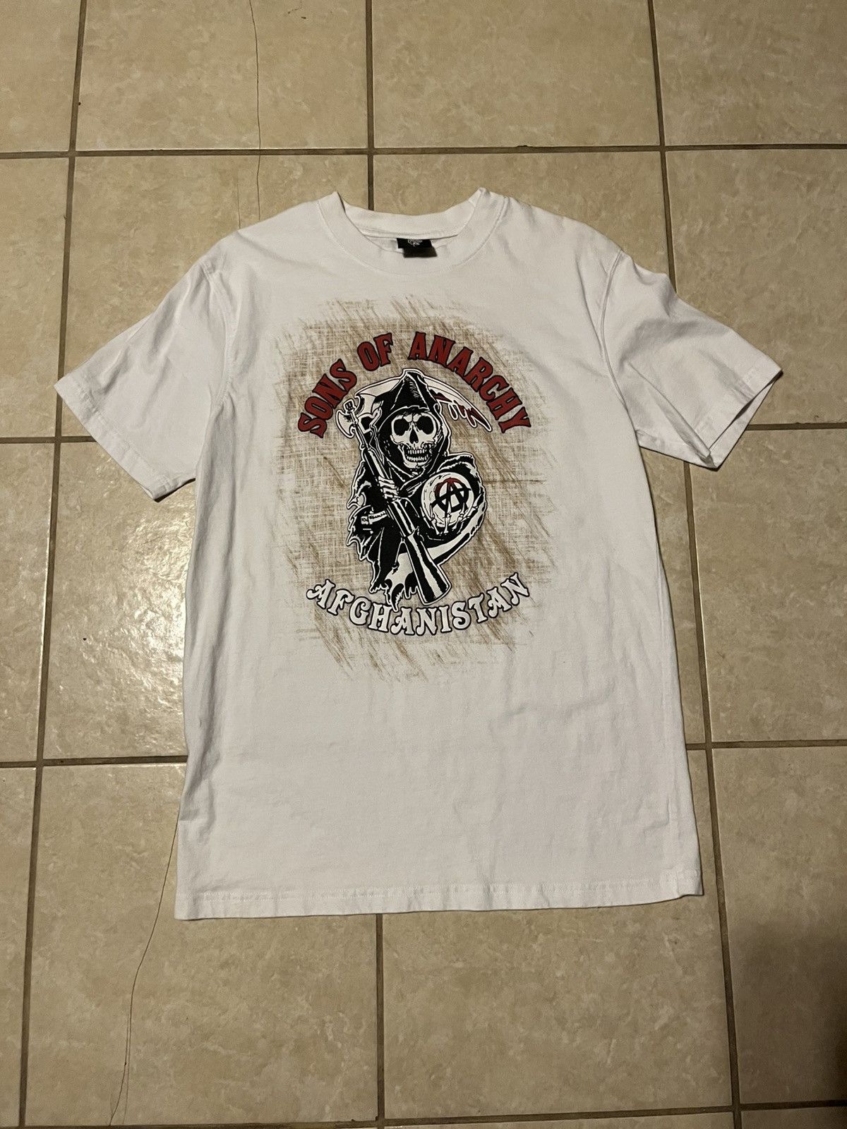 Vintage Y2K Sons of Anarchy Afghanistan Graphic Tee Size US L / EU 52-54 / 3 - 1 Thumbnail