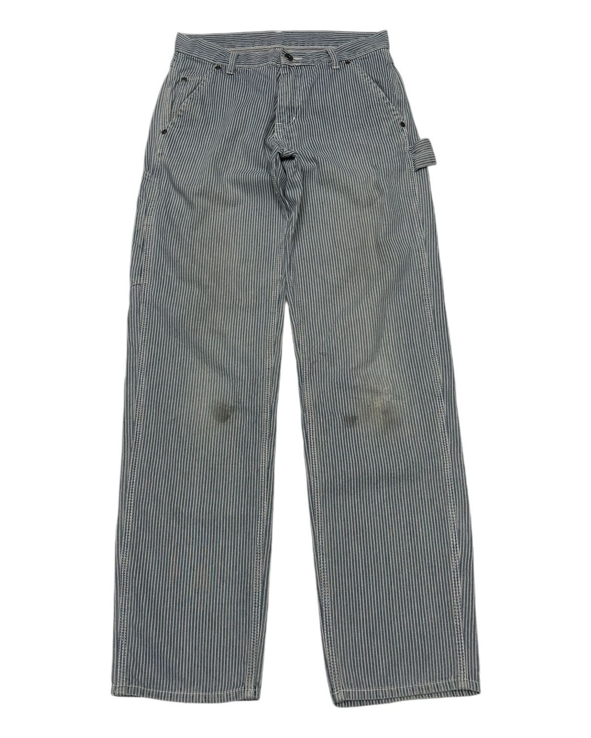 Carhartt 🔥VINTAGE DICKIES HICKORY STRIPE CARPENTER PANTS JEANS Size US 29 - 2 Thumbnail