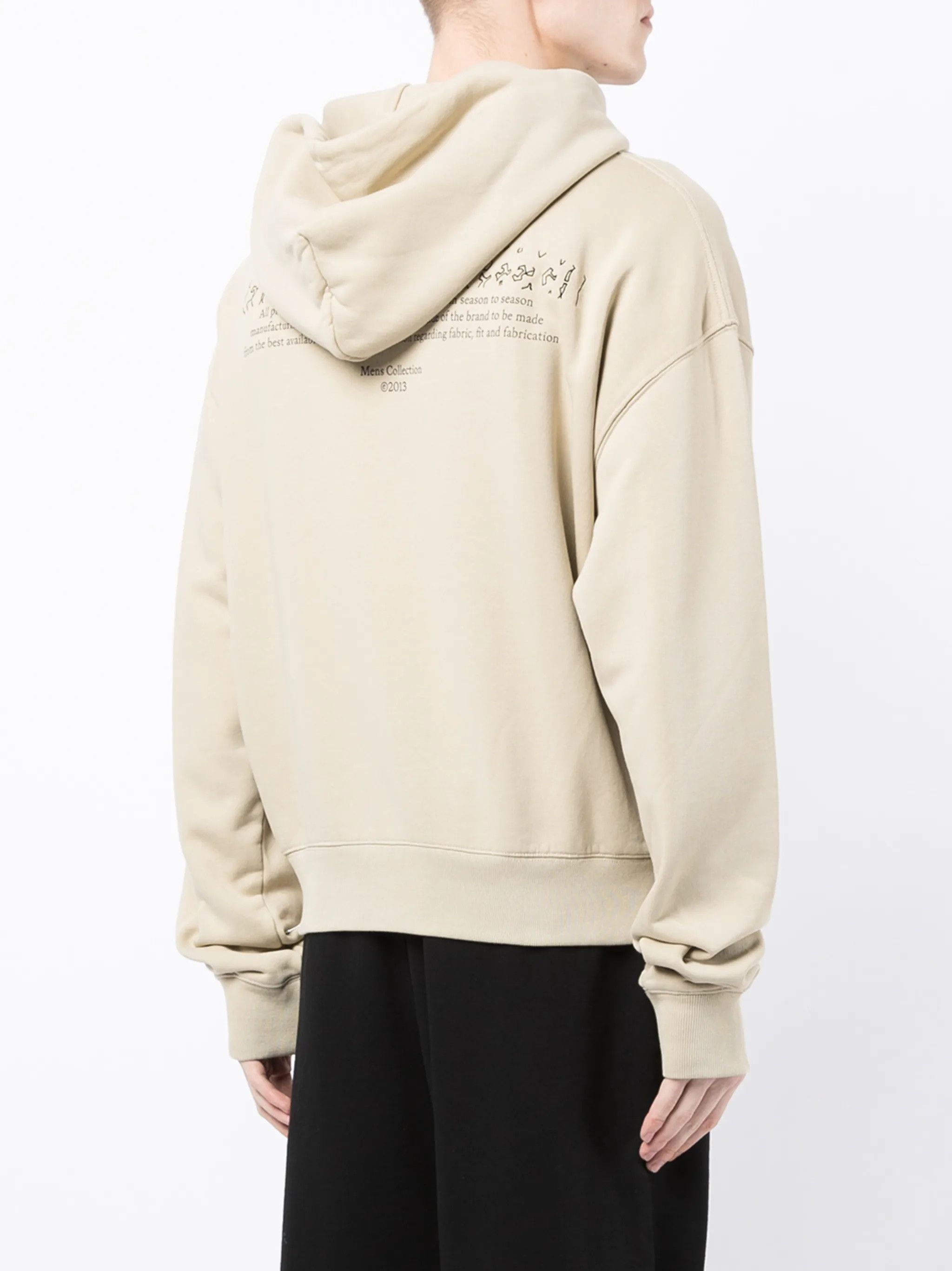 Off-White o1gr1nt0125 Figure Of Speech Over Hoodie in Beige Size US XXS / EU 40 - 4 Thumbnail