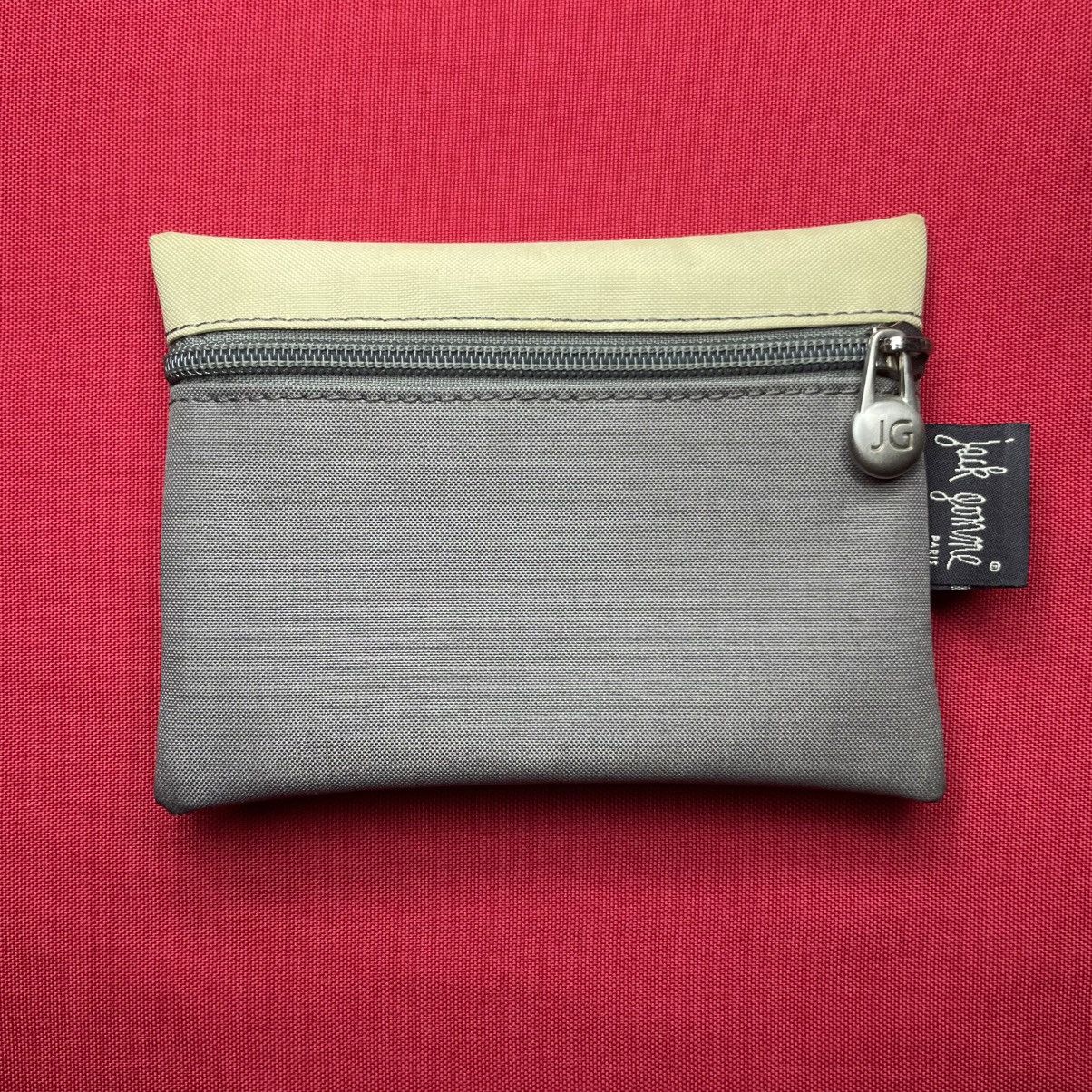 Other VTG Jack Gomme Paris Pouch Bag Grey & Cream ZipCase Size ONE SIZE - 2 Thumbnail