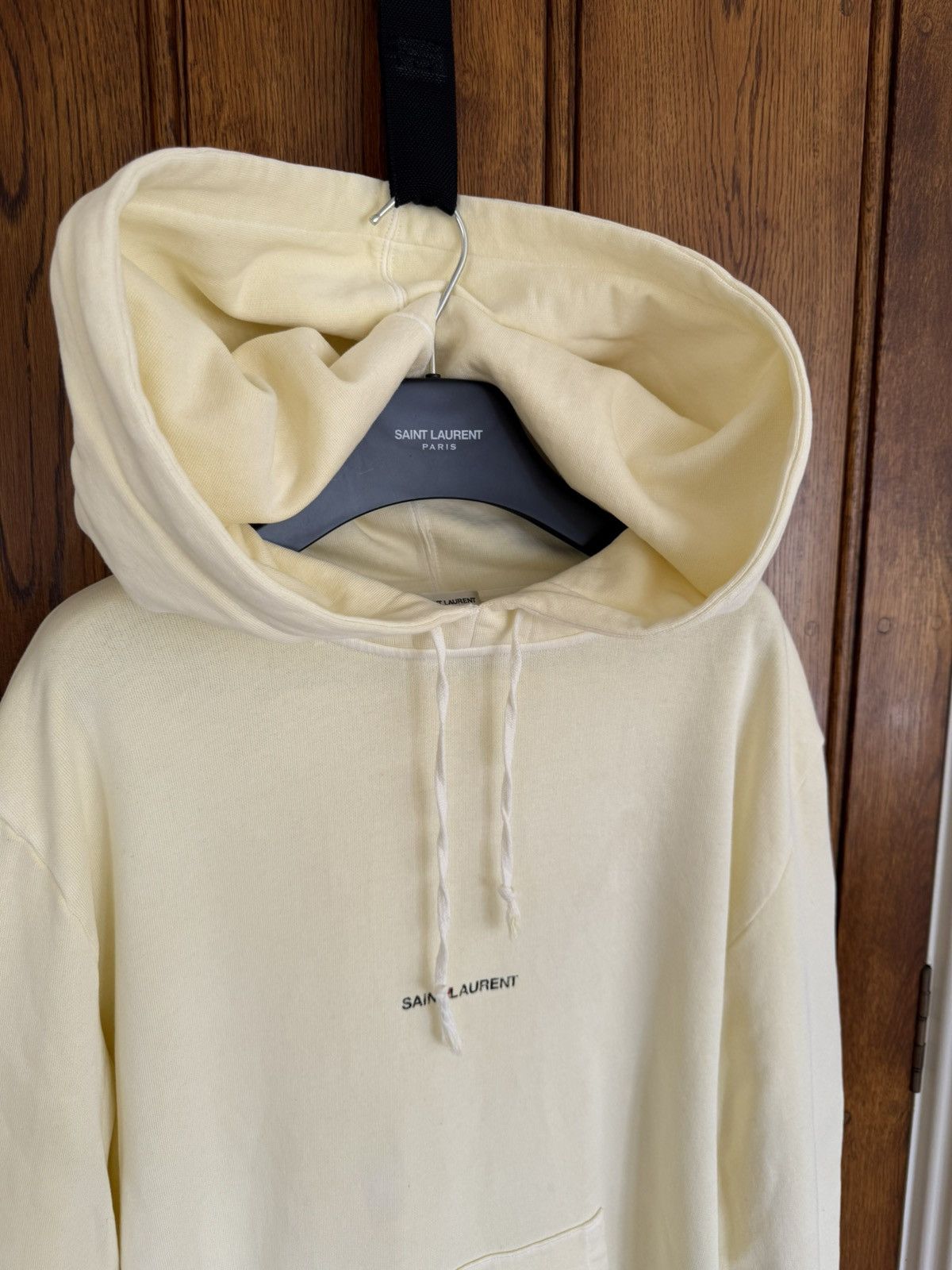 Saint Laurent Paris $990 SS19 Saint Laurent Rive Gauche logo hoodie M Size US M / EU 48-50 / 2 - 8 Thumbnail