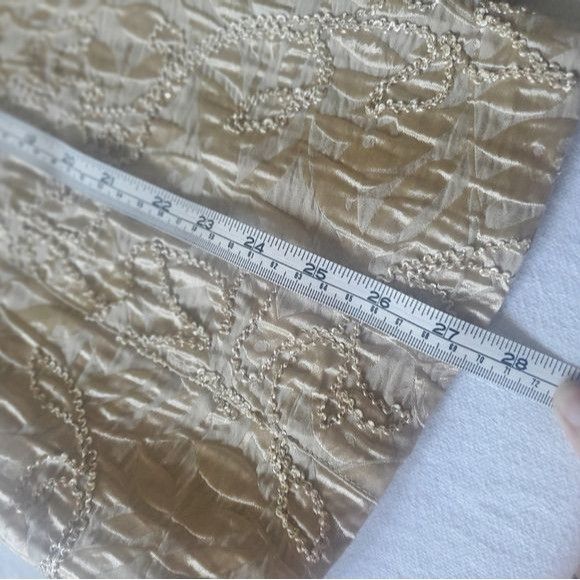 Other Chico's Champagne Embellished Allasendro Evening Event Lined Size L / US 10 / IT 46 - 10 Thumbnail