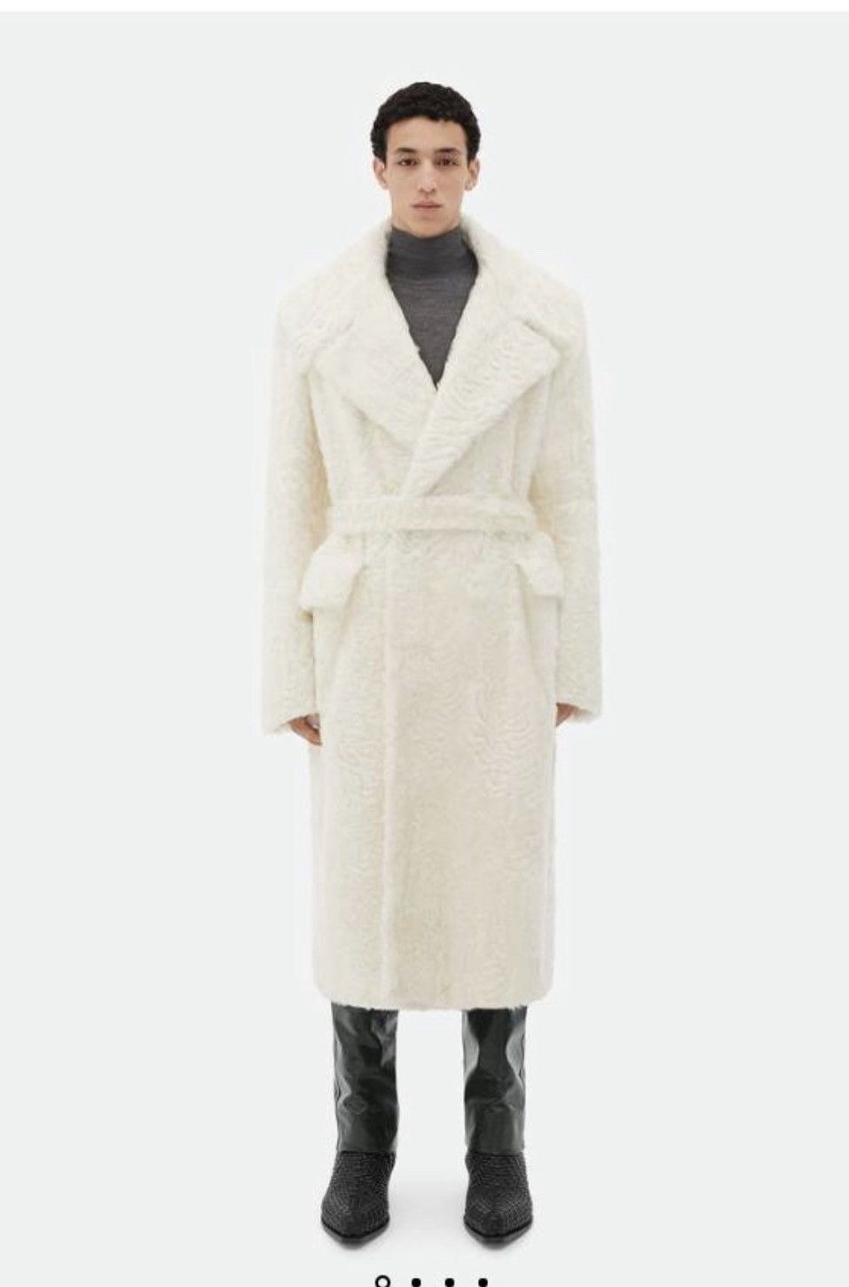 Bottega Veneta 🔥$15K VALUE RUNWAY🔥Wavy Hair Goat Shearling Coat Size US S / EU 44-46 / 1 - 2 Thumbnail