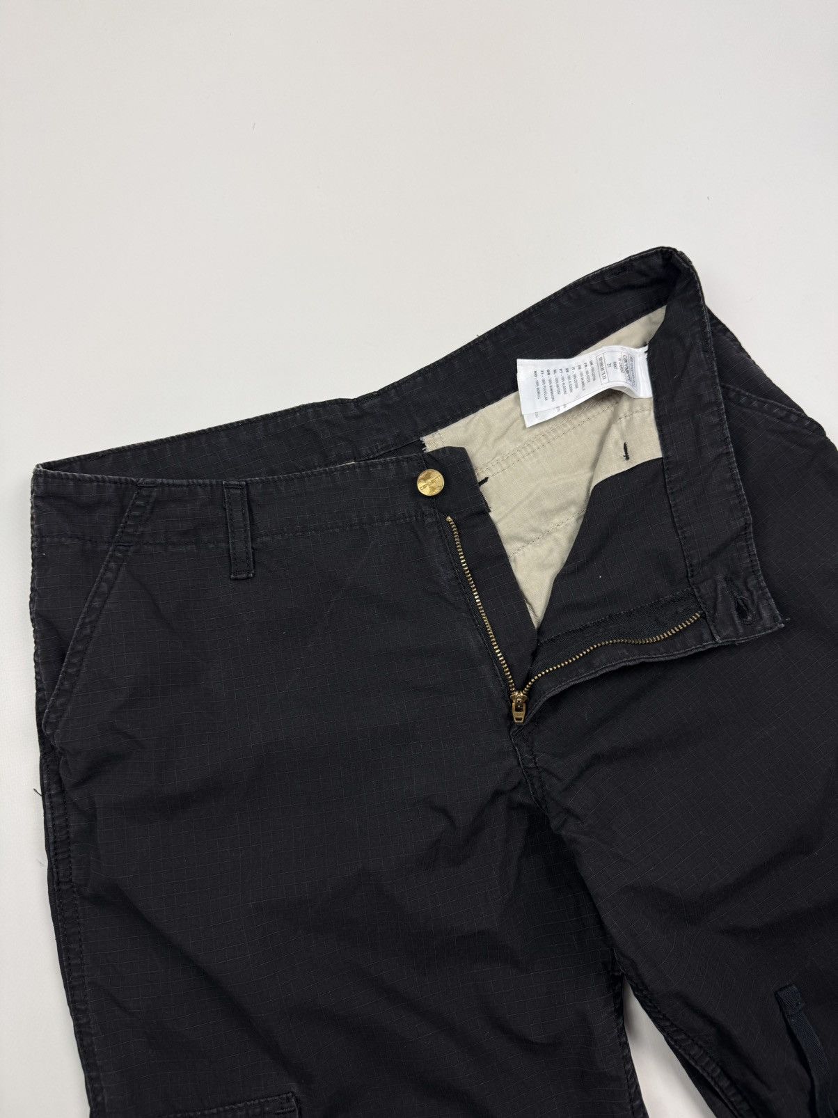 Carhartt Faded Carhartt W’ Unisex Cargo Black Pants Size 34" / US 12 / IT 48 - 7 Thumbnail